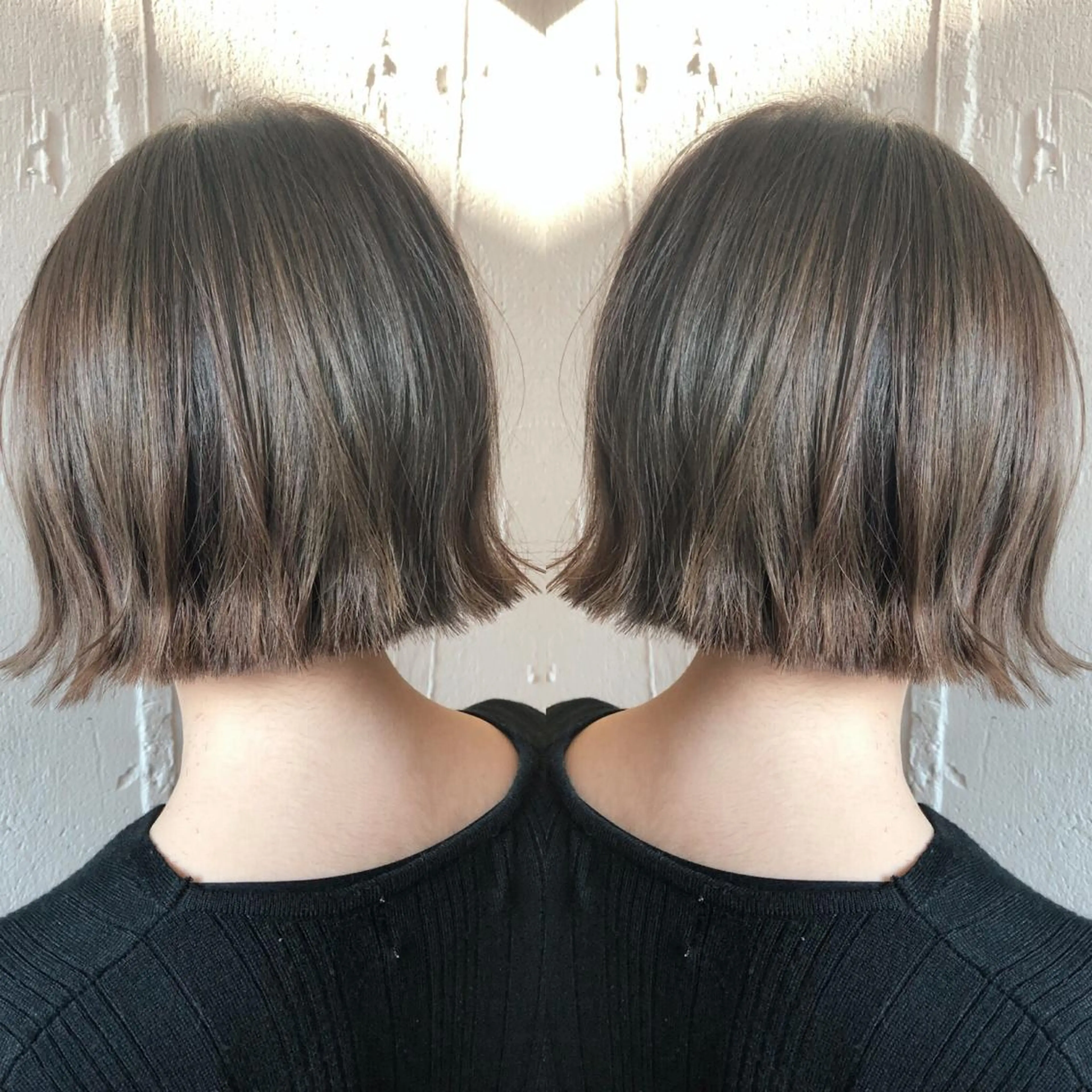 ショート アッシュ カット ヘアカラー トリートメント あらき ちさとのヘアスタイル