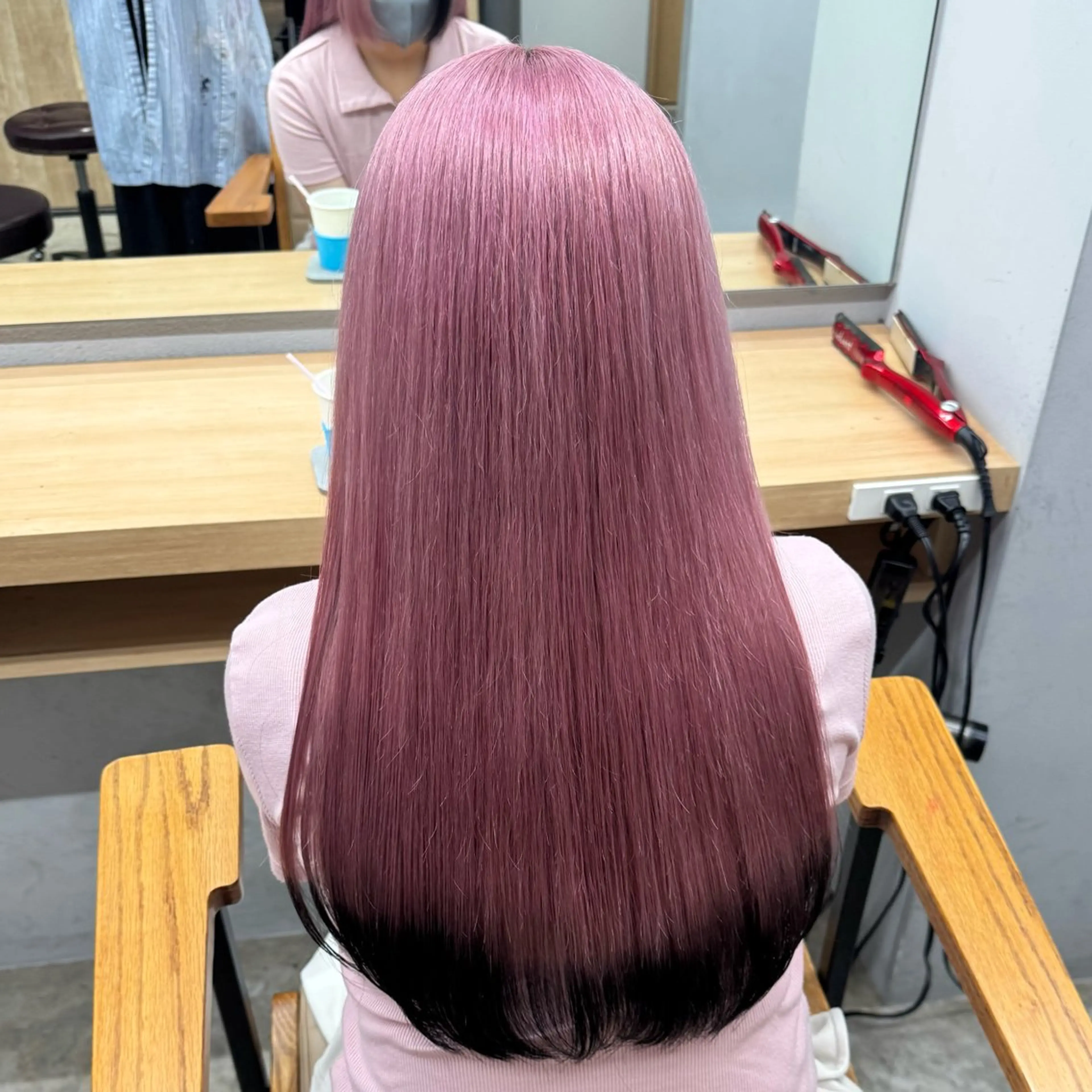ロング カラー ブリーチ ブロンド ピンクカラー ヘアカラー Libero 柏/ のぐち  ゆうきのヘアスタイル