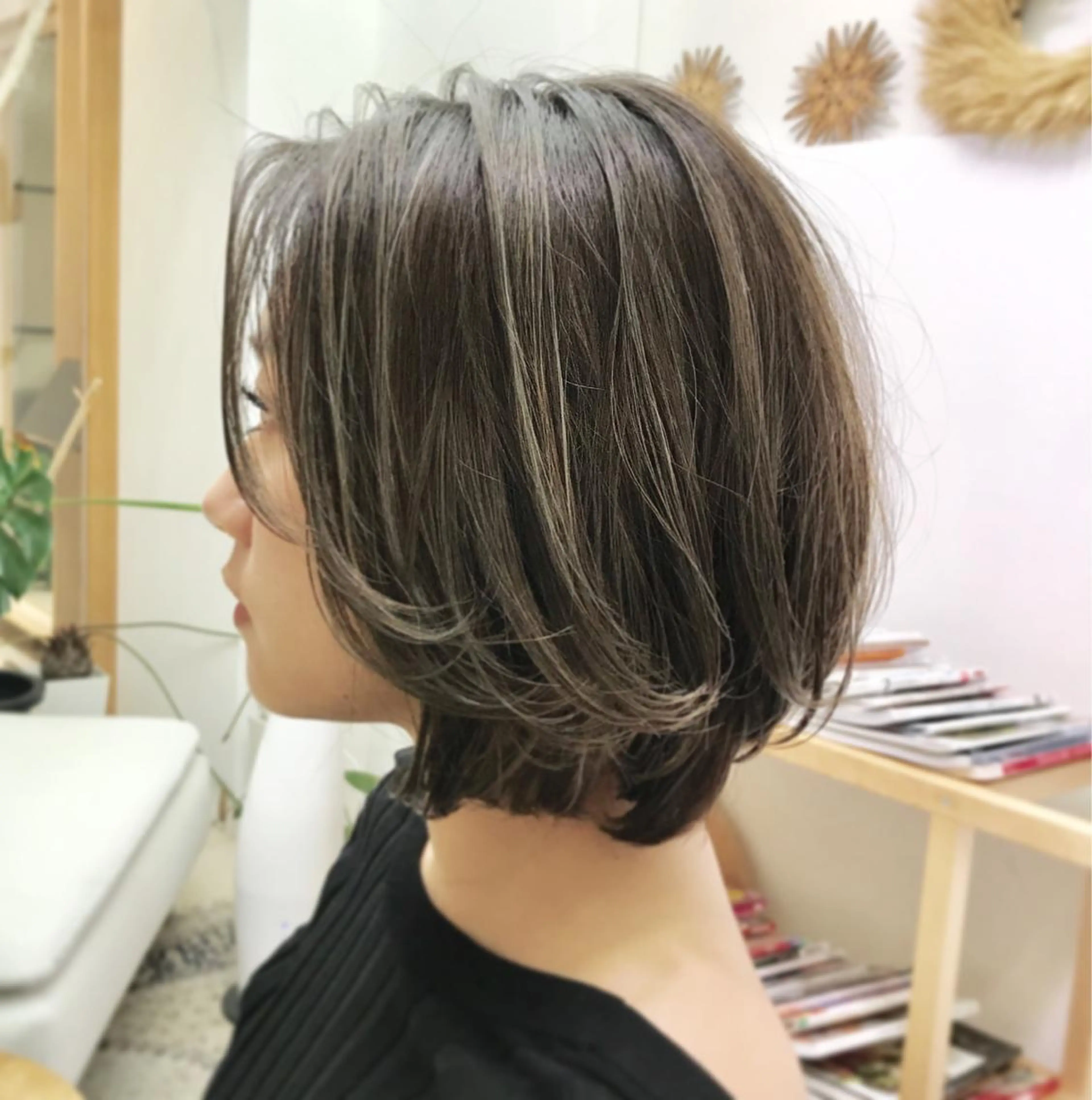 ミディアム ヘアカラー トリートメント 平田 健一のヘアスタイル
