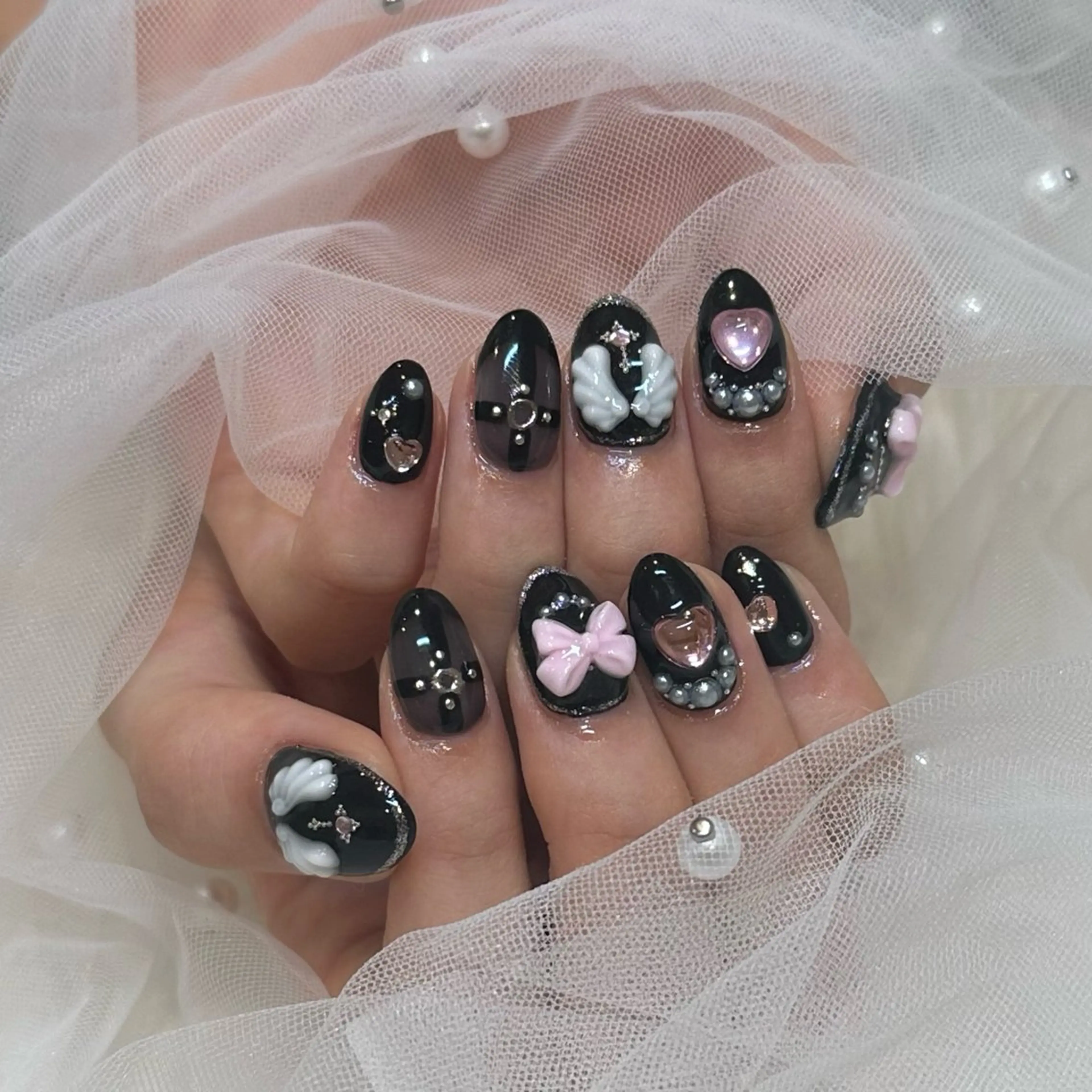 ネイル ハンドネイル She nail studio 原宿店所属・いいだえみ ୨୧ᵕ̤ᴗᵕ̤)のネイルデザイン