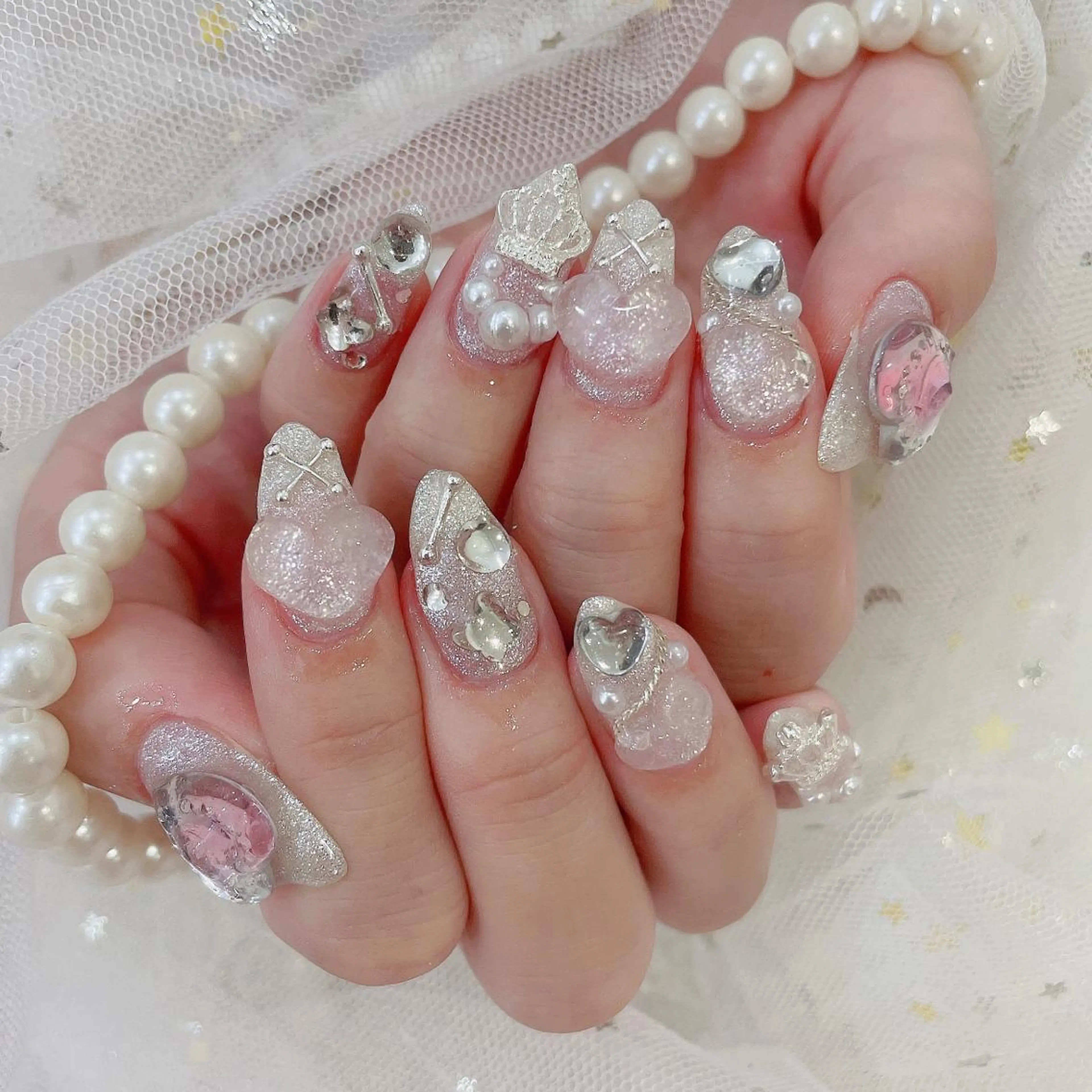 セミロング ネイル ハンドネイル cho nailのネイルデザイン