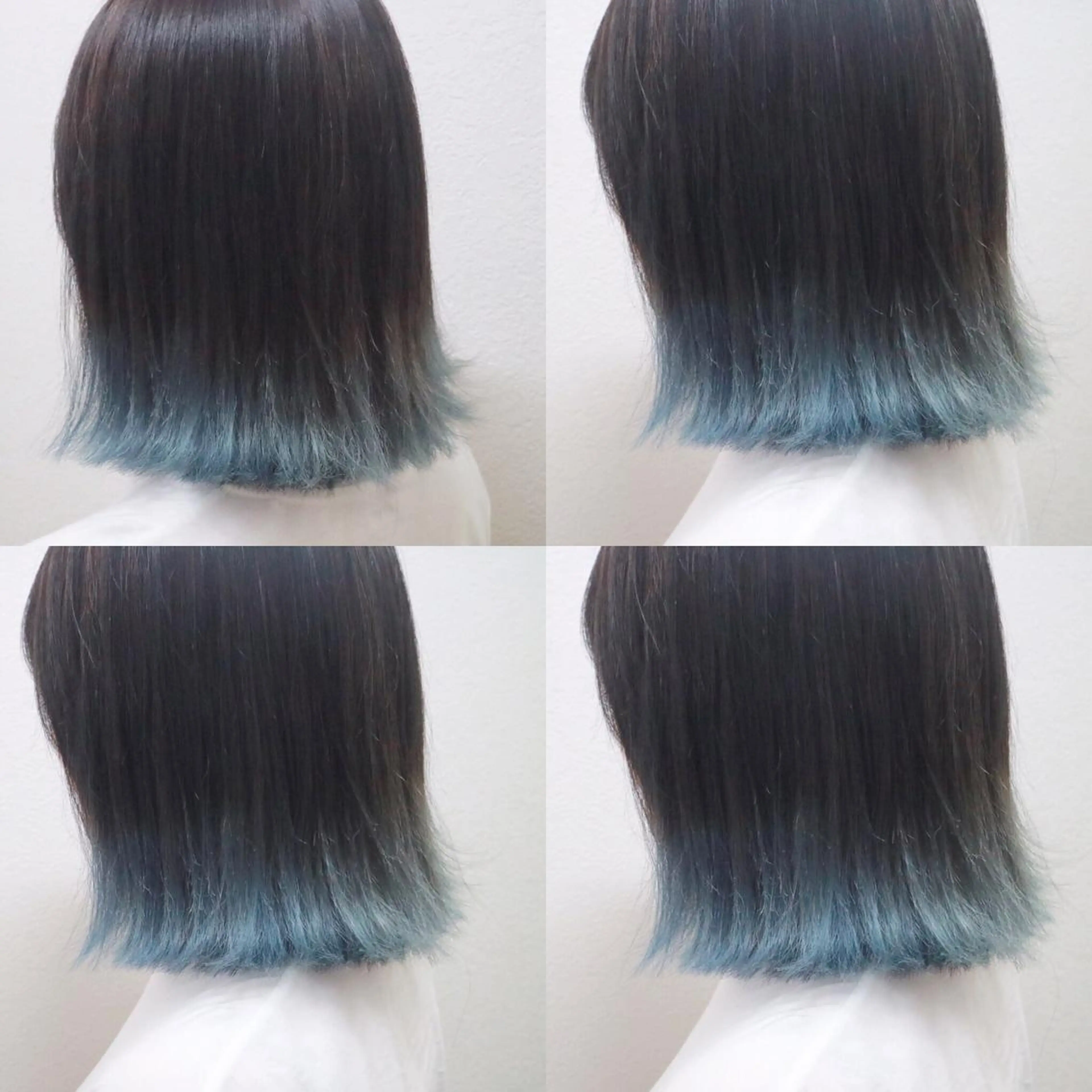 ショート カラー アディクシーカラー ブリーチ ブルーカラー JIL BLAN 京都のヘアスタイル