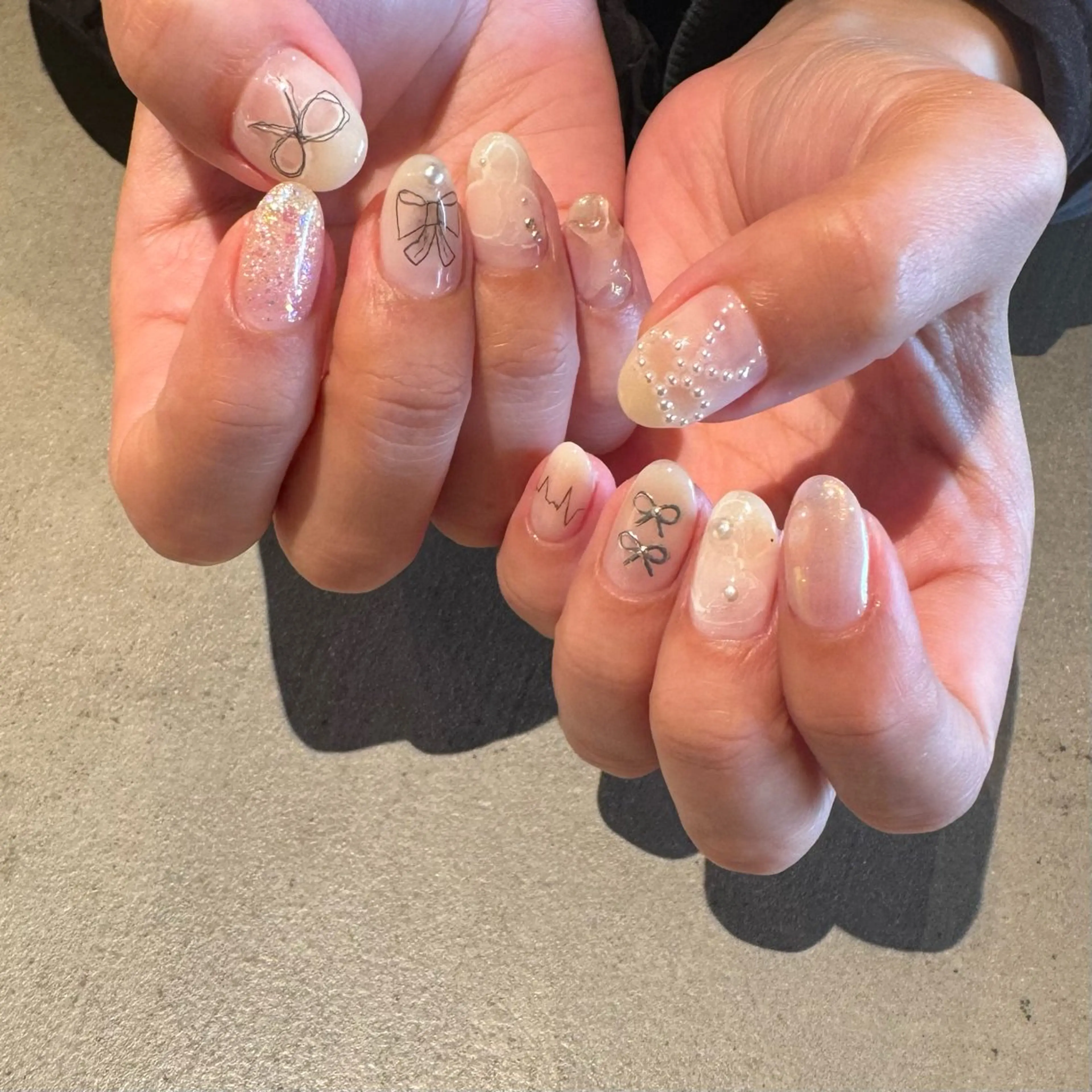 ネイル ハンドネイル にしぐち はるかのネイルデザイン