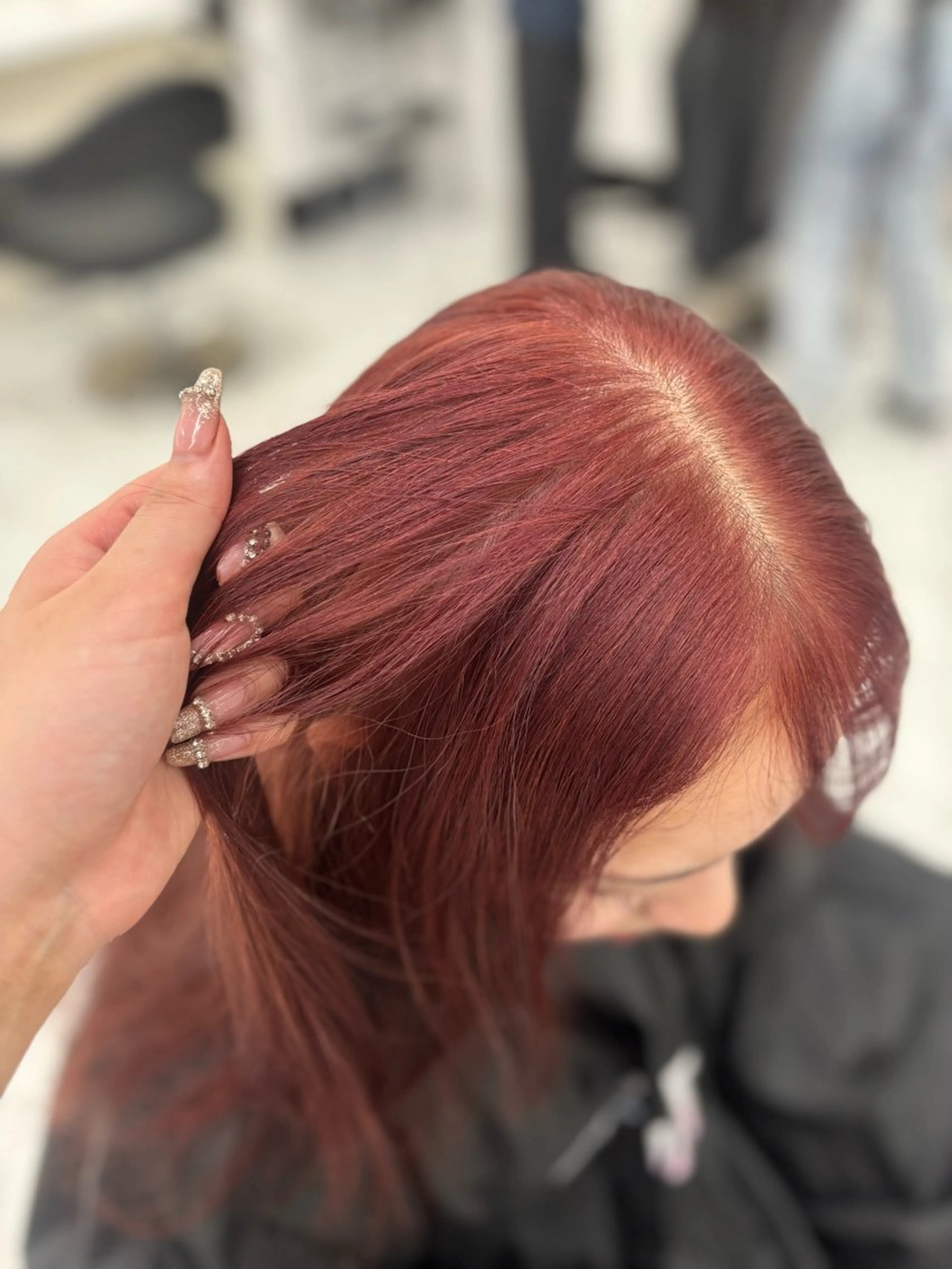セミロング ヘアカラー 渋谷🥇wカラー 特化美容師のヘアスタイル