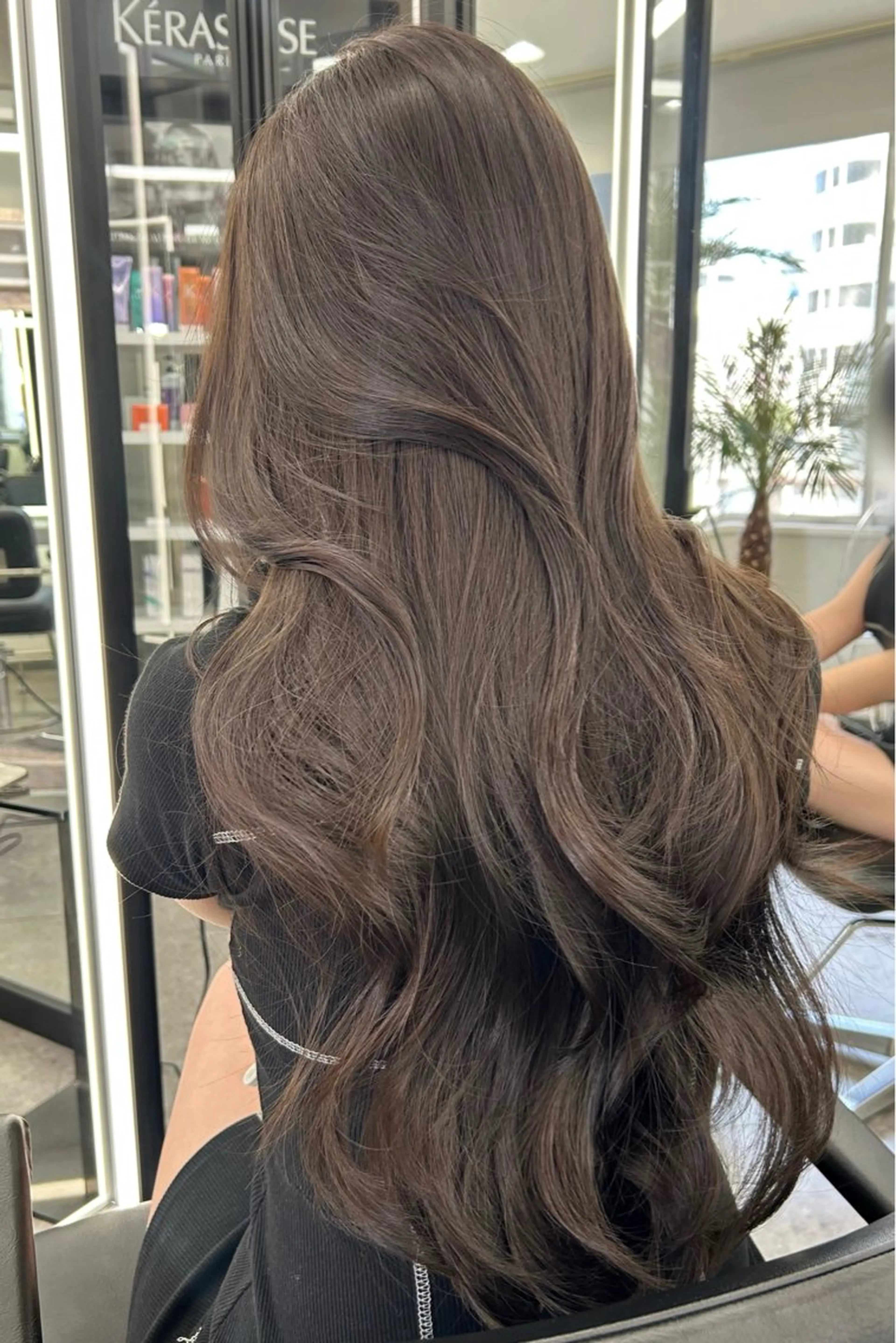 ロング カラー カット ヘアカラー LANDS所属・nanaka 🤍韓国ワンホンヘアのヘアスタイル