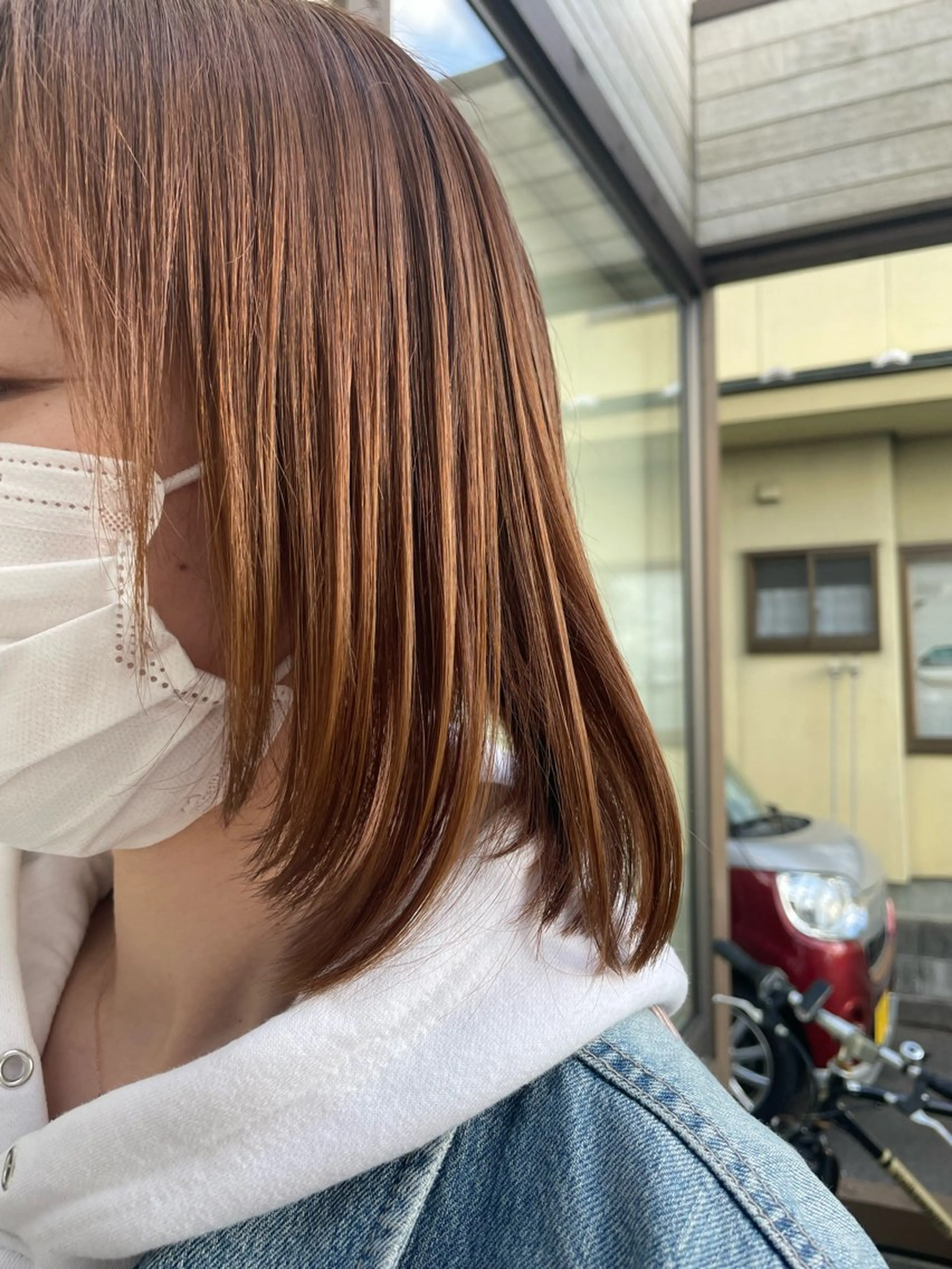 ミディアム 原田 桜花のヘアスタイル