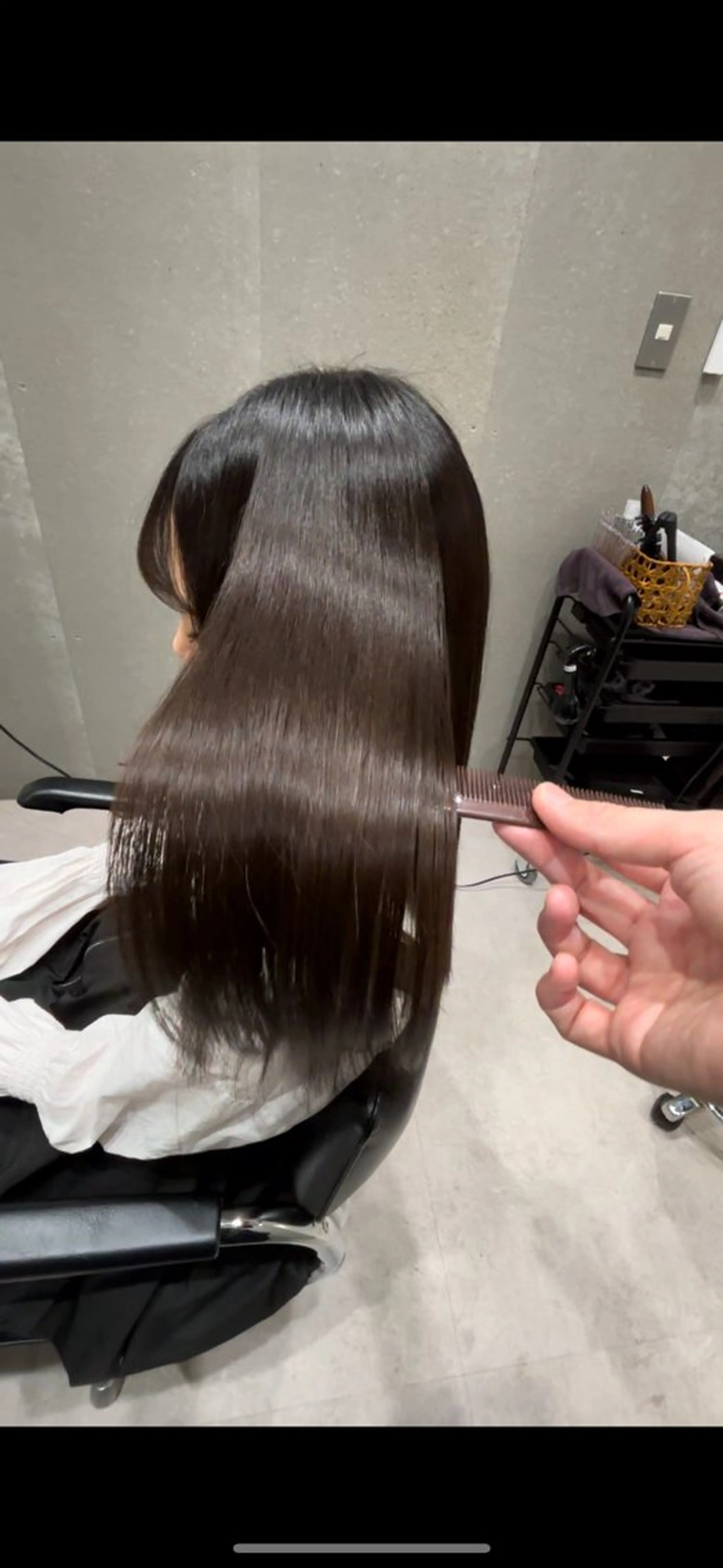 セミロング 髪質改善 トリートメント GOTODAY  SHAiRE SALON　新宿Aura店所属・髪質改善ヘアケア 艶髪特化/上田のヘアスタイル