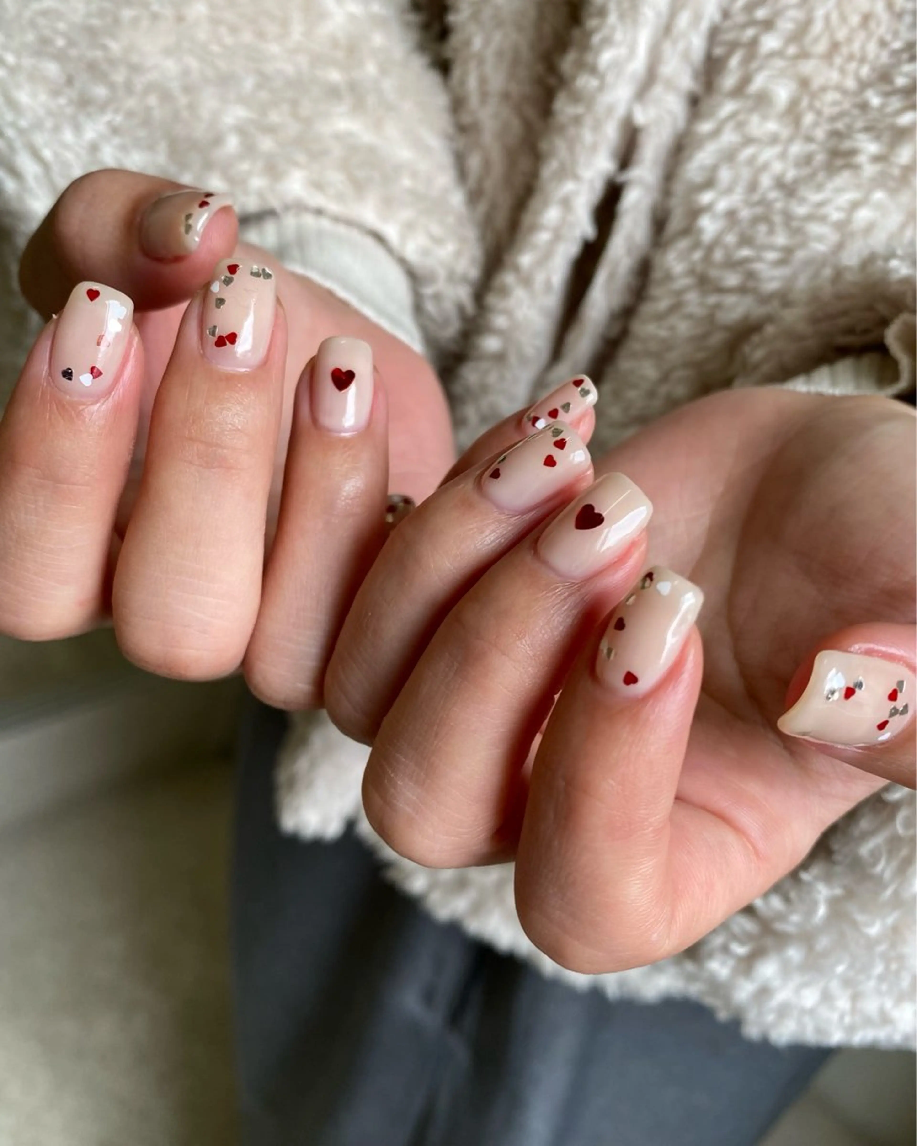 ネイル ジェルネイル マグネットネイル 持ち込み ニュアンスネイル ワンカラーネイル ハンドネイル 草加ニュアンスネイル 🌚hersのネイルデザイン