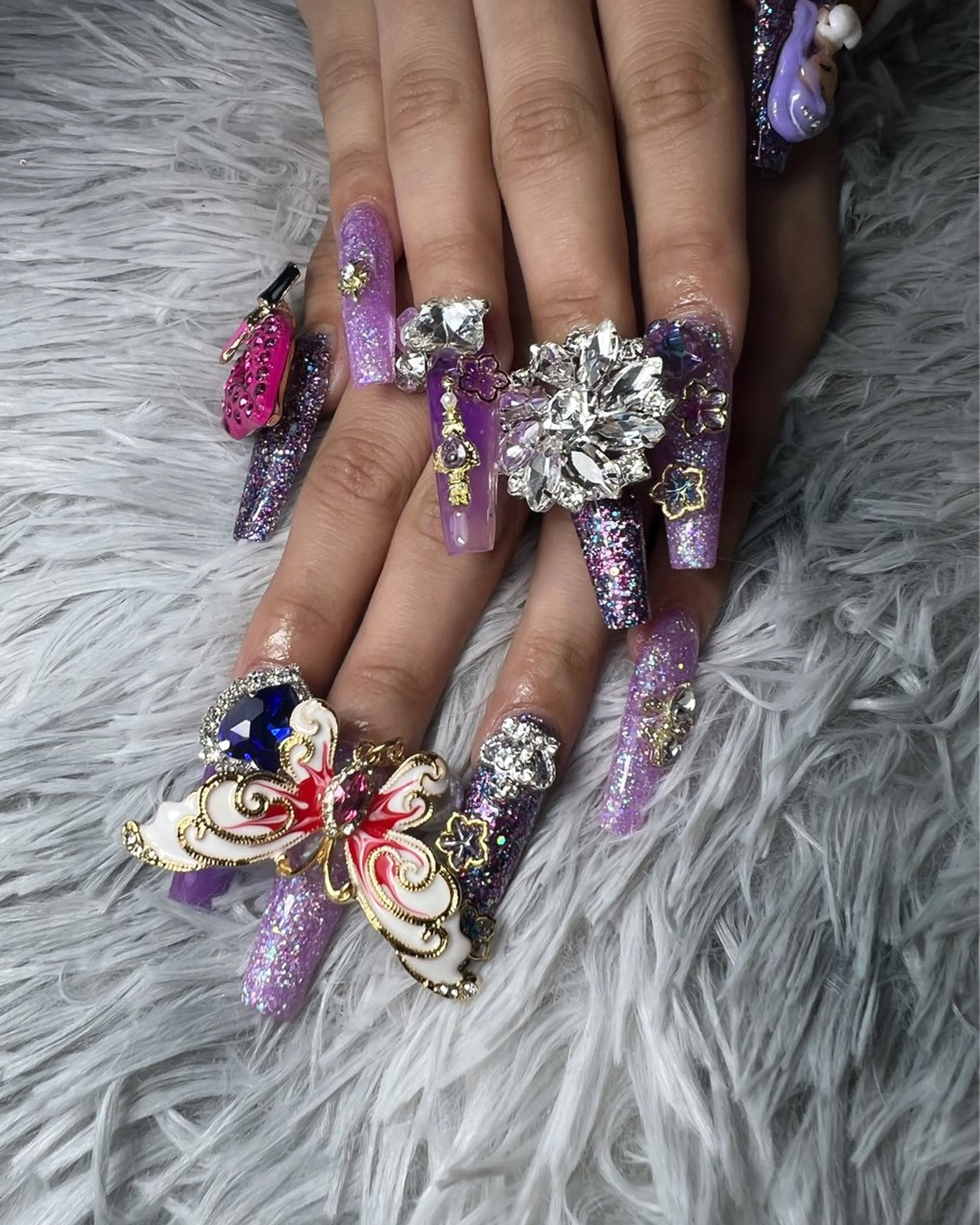 ネイル 卒業式 ハンドネイル シェヌネイル JURAのネイルデザイン