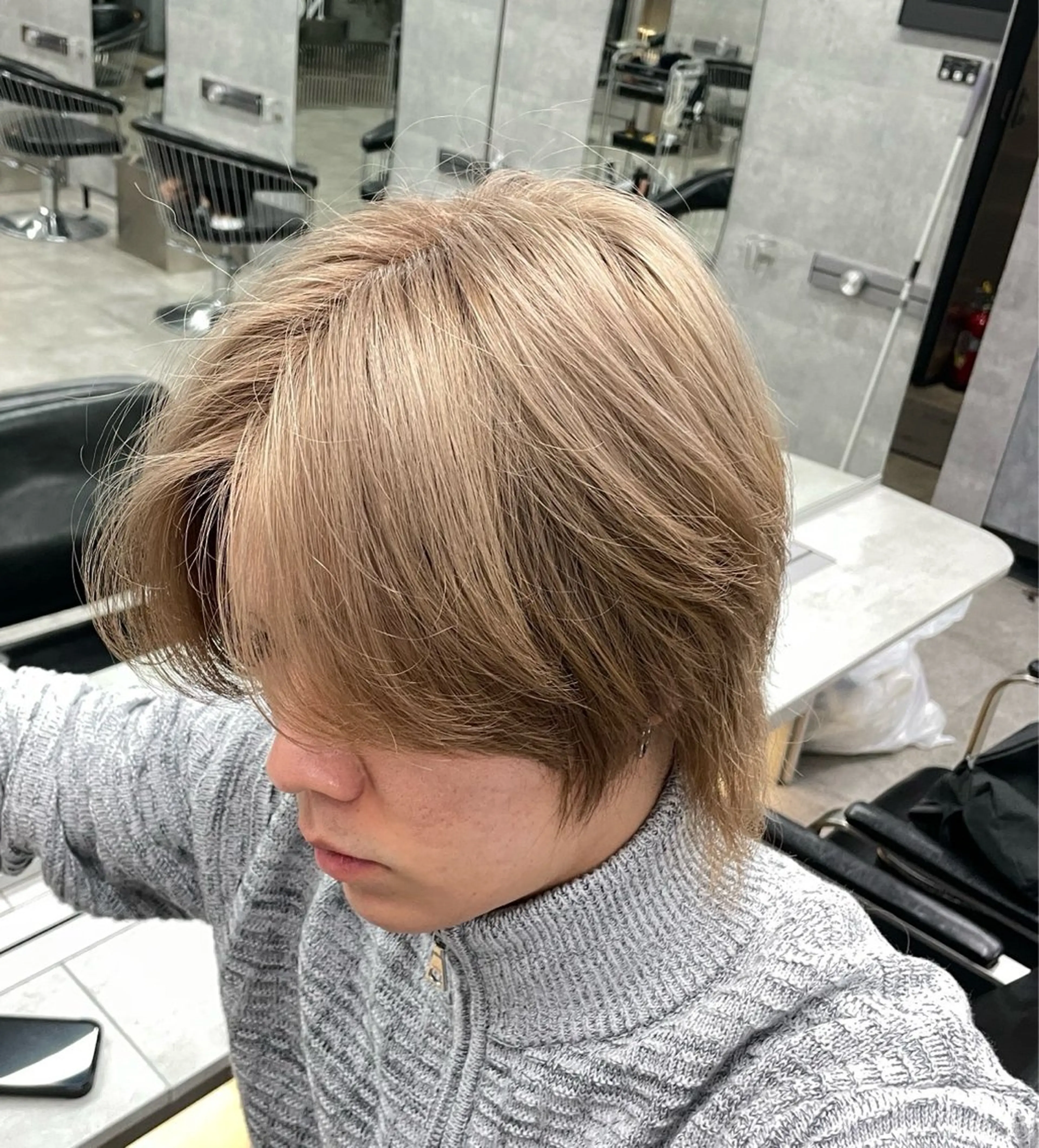 カラー メンズ NOOS omotesando所属・あなたのお悩み改善" You"💚❤️💛のヘアスタイル