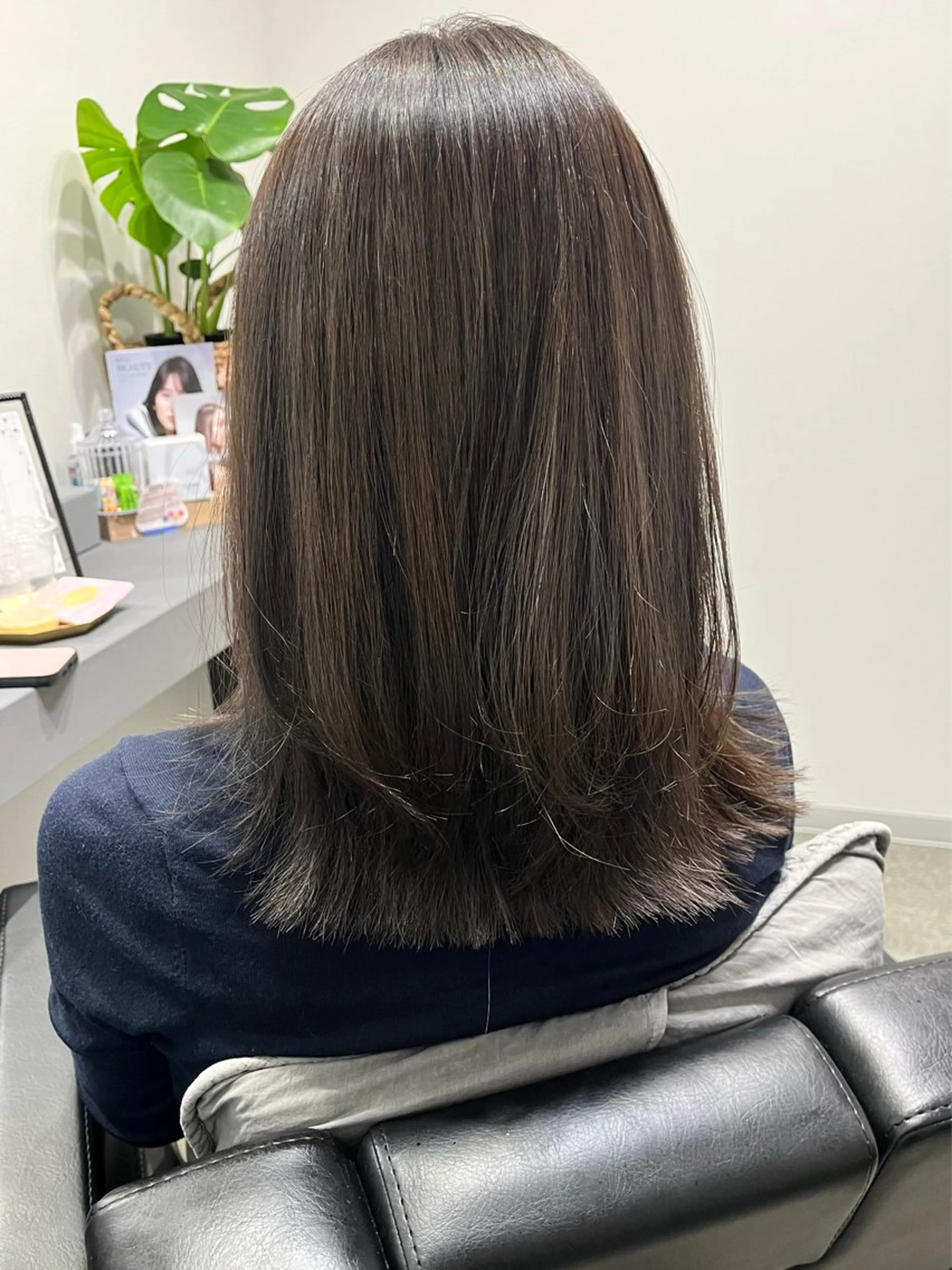 セミロング カラー パーマ カット ヘアカラー 縮毛矯正 堀越 エリのヘアスタイル