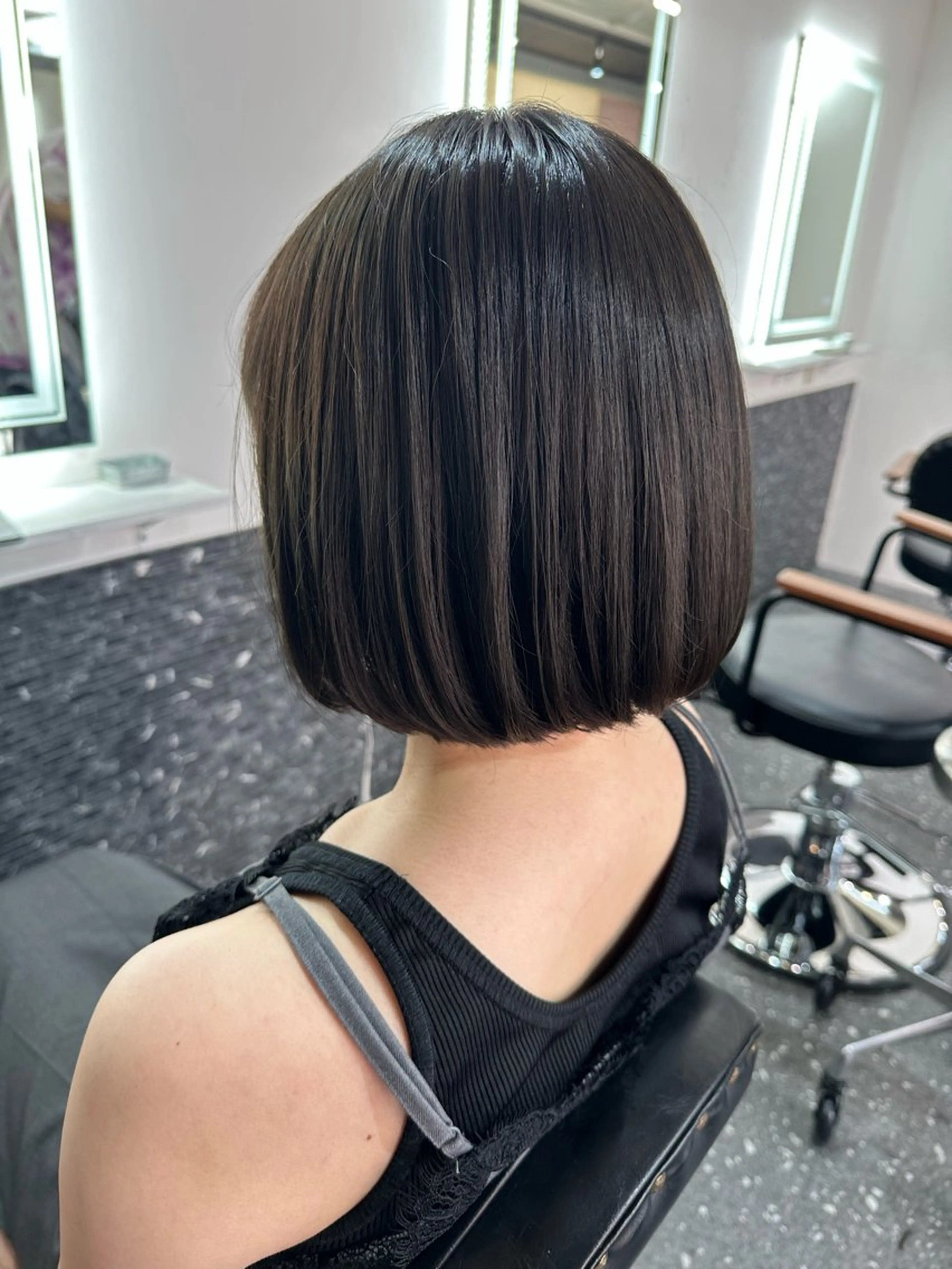 ミディアム カラー カット ヘアカラー トリートメント 髪質改善⭐️縮毛矯正 吉祥寺⭐️Rinaのヘアスタイル