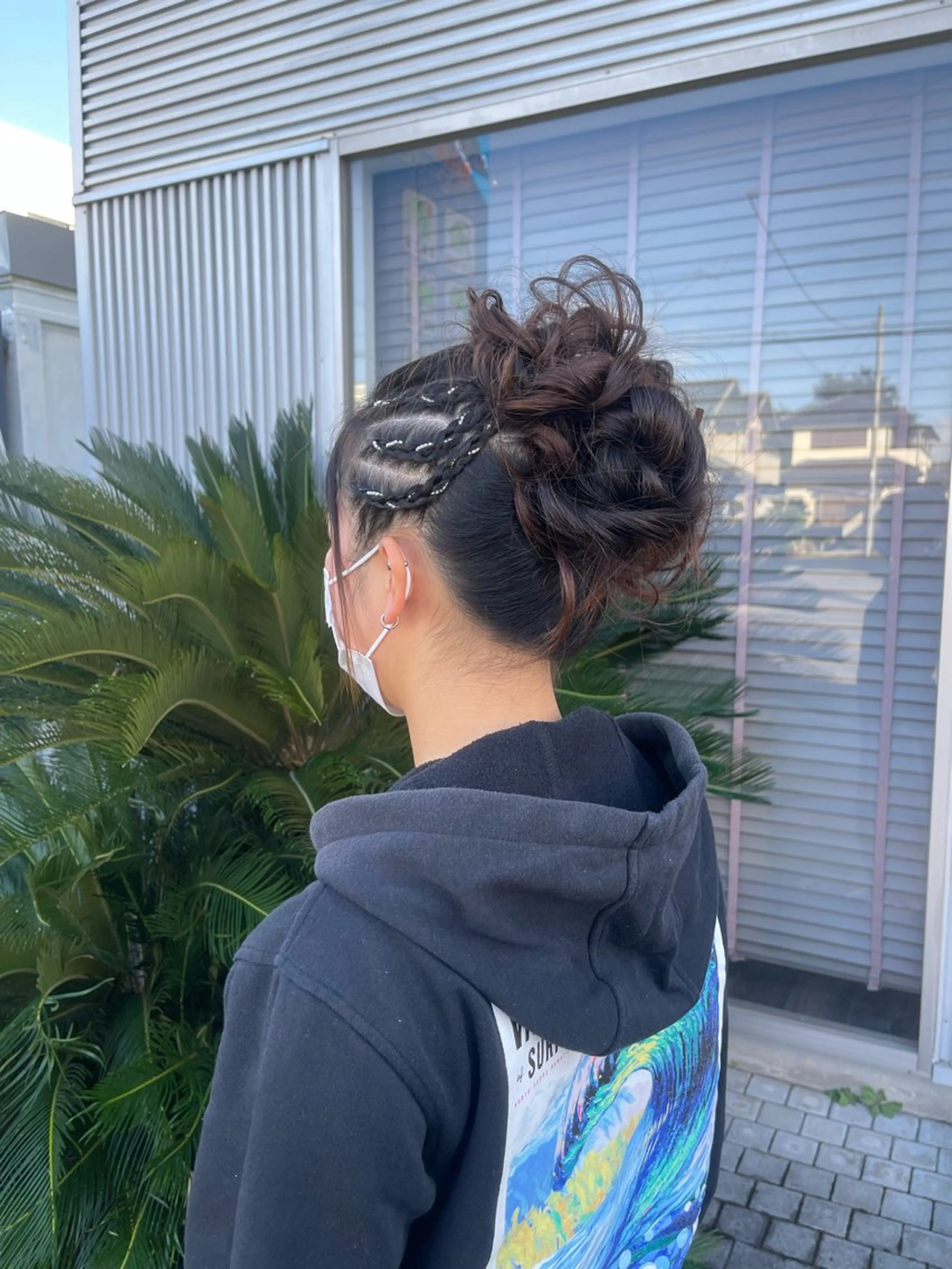 セミロング ヘアアレンジ ヘアセット Felice Erikaのヘアスタイル