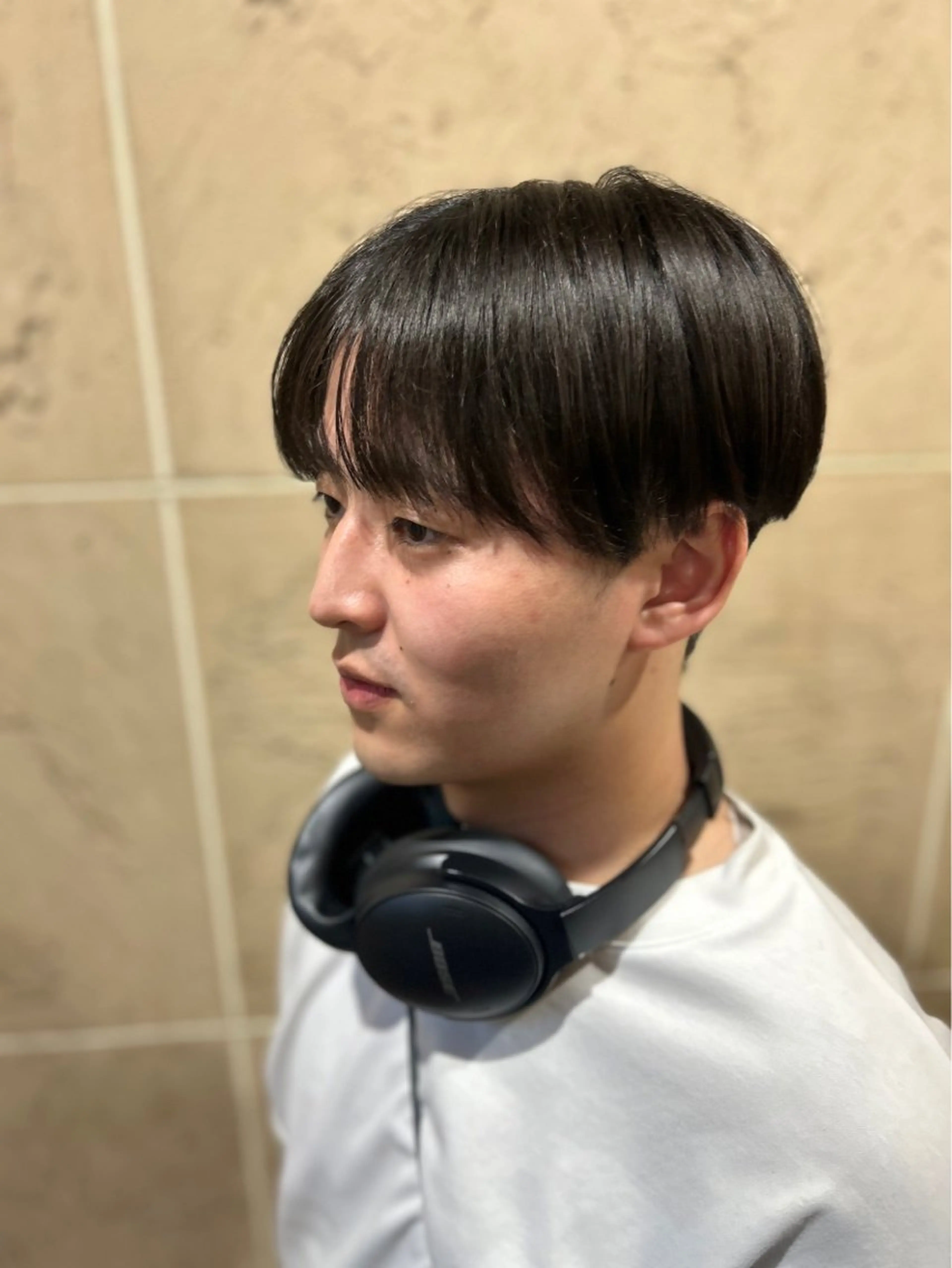 ショート メンズ マッシュ シースルーマッシュ 溜 一太のヘアスタイル
