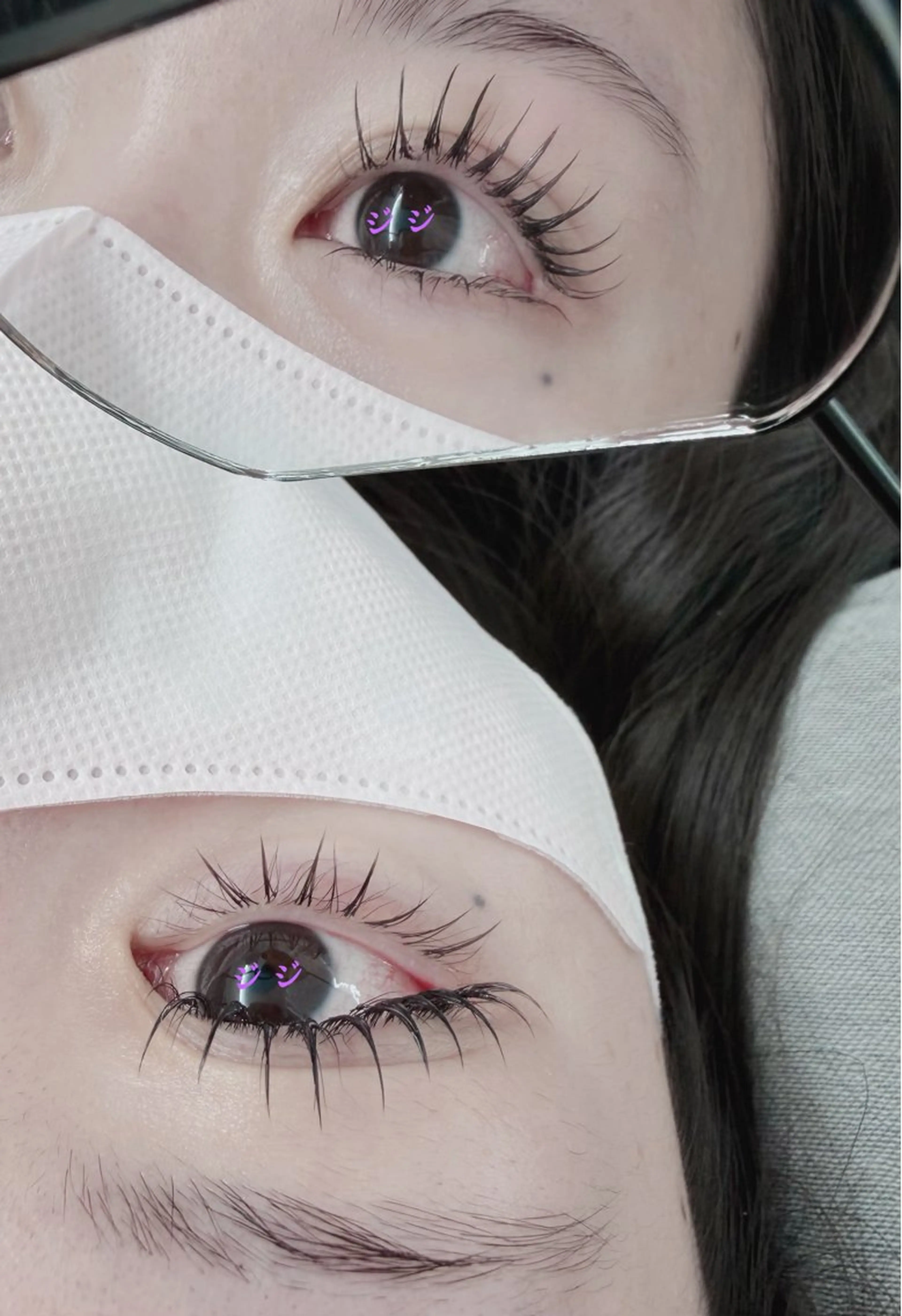 マツエク・マツパ パリジェンヌラッシュリフト 下まつげエクステ 🍏ジ ジ🍏当日予約可能のマツエク・マツパデザイン