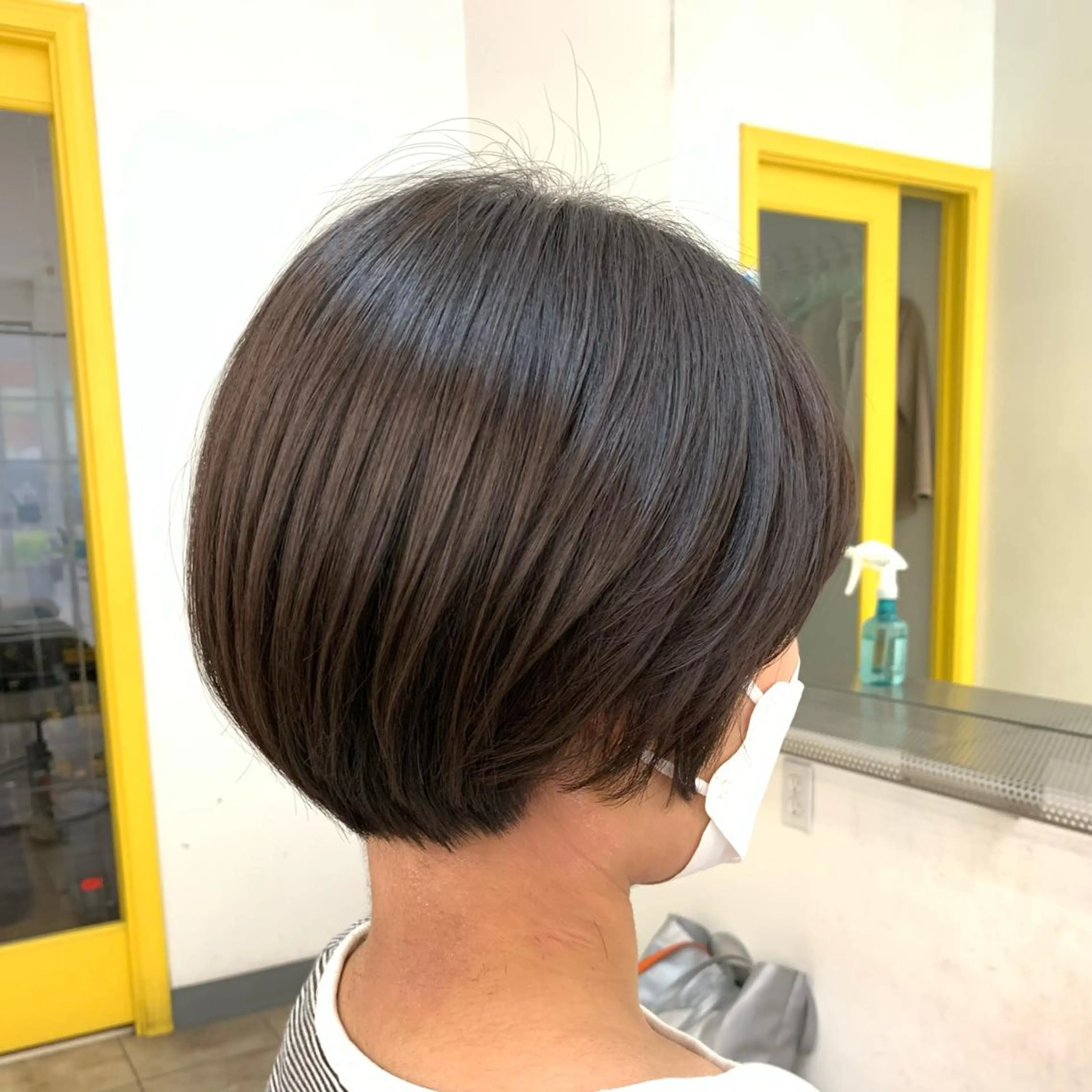 ショート ショートボブ 丸みショート ベリーショート ボブ くびれヘア Halo 長居店 "ROKI"のヘアスタイル
