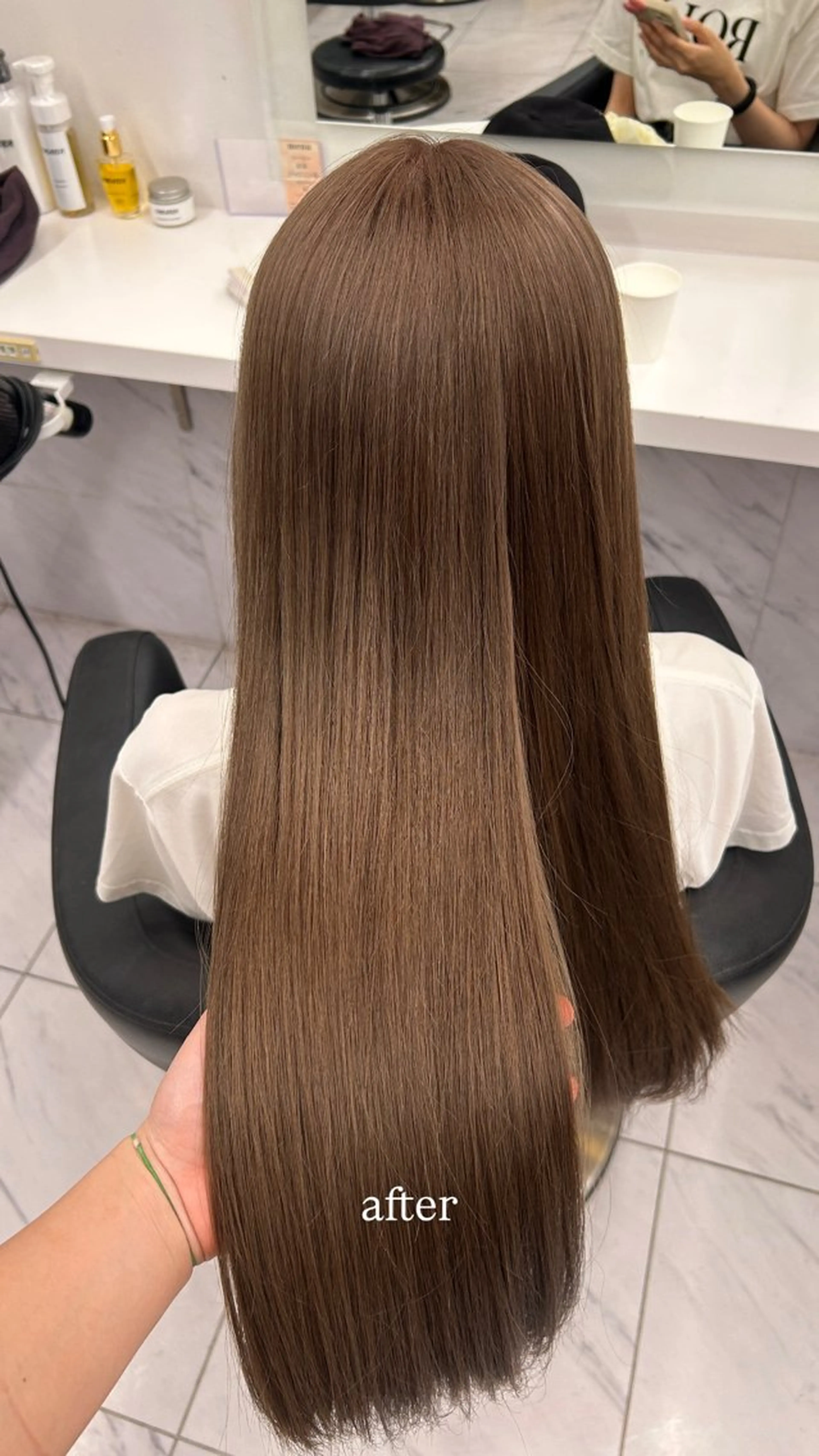 ロング カラー ヘアカラー トリートメント ヘッドスパ ヘアセット 🤍レイヤーカット/ ベージュヘア🤍のヘアスタイル
