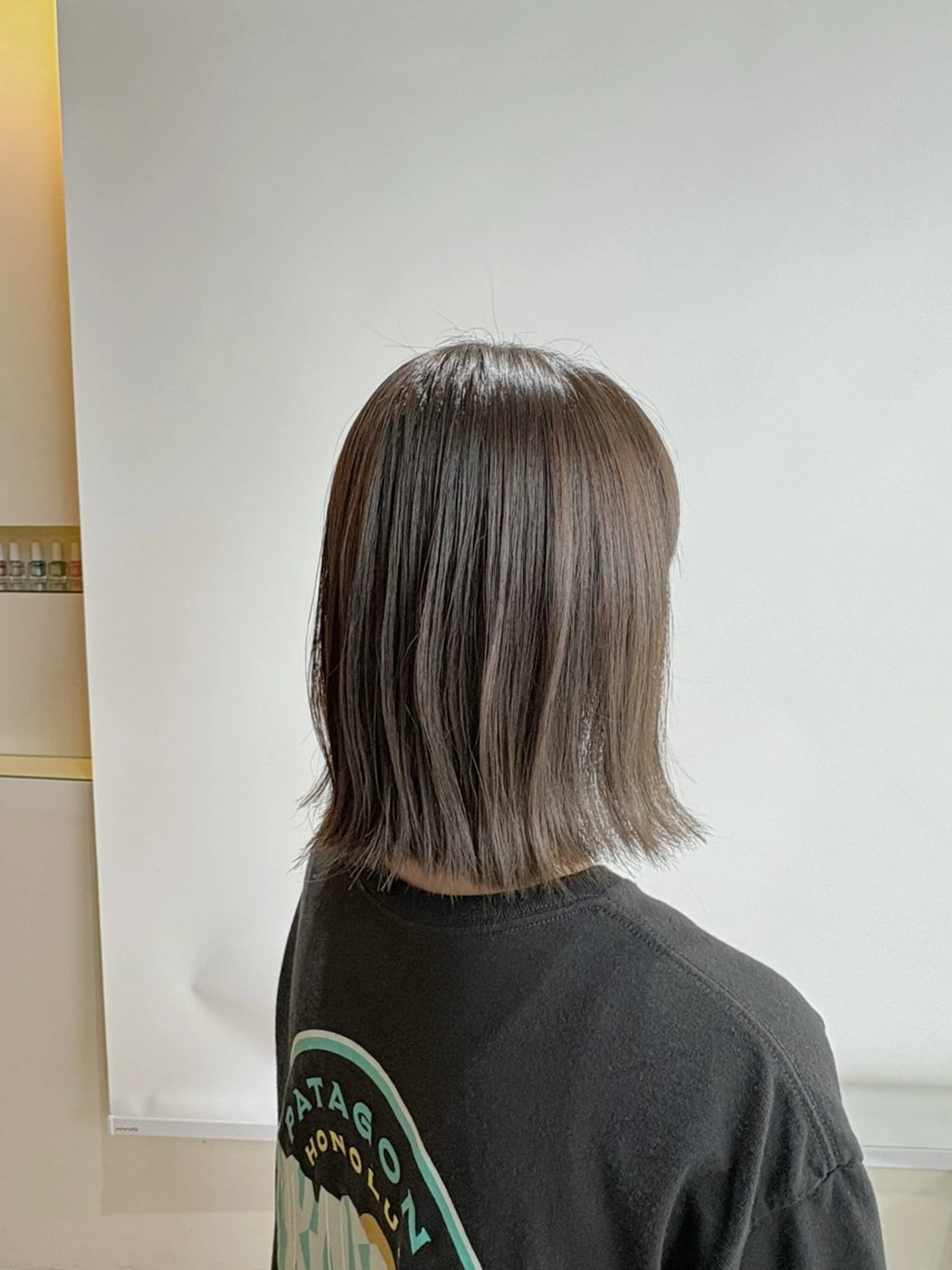 セミロング カラー カット ヘアカラー トリートメント オーガニックカラー/ 艶髪/ボブ　マナミのヘアスタイル