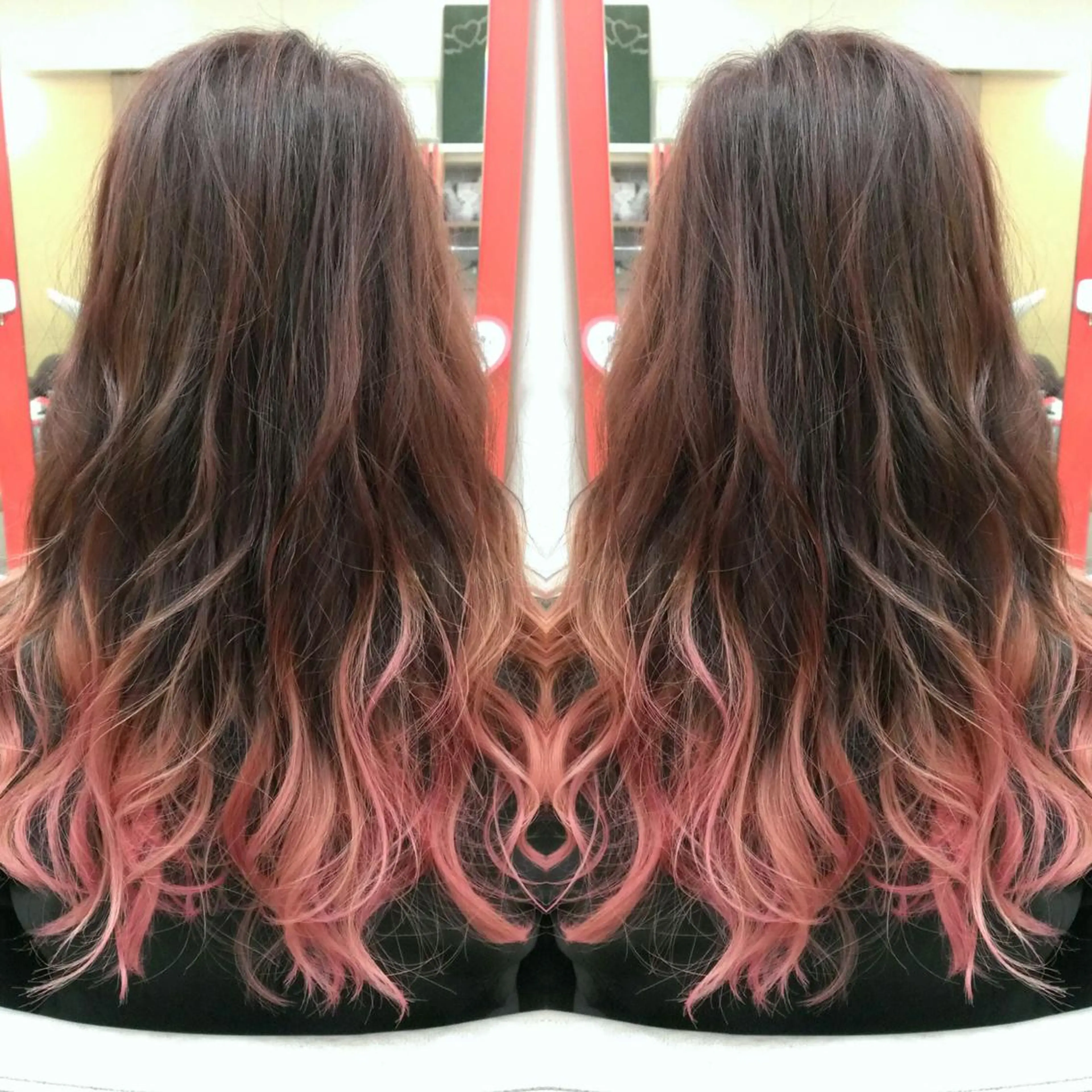 セミロング カラー ヘアカラー トリートメント 植田 修平/エクステ /髪質改善カラーのヘアスタイル