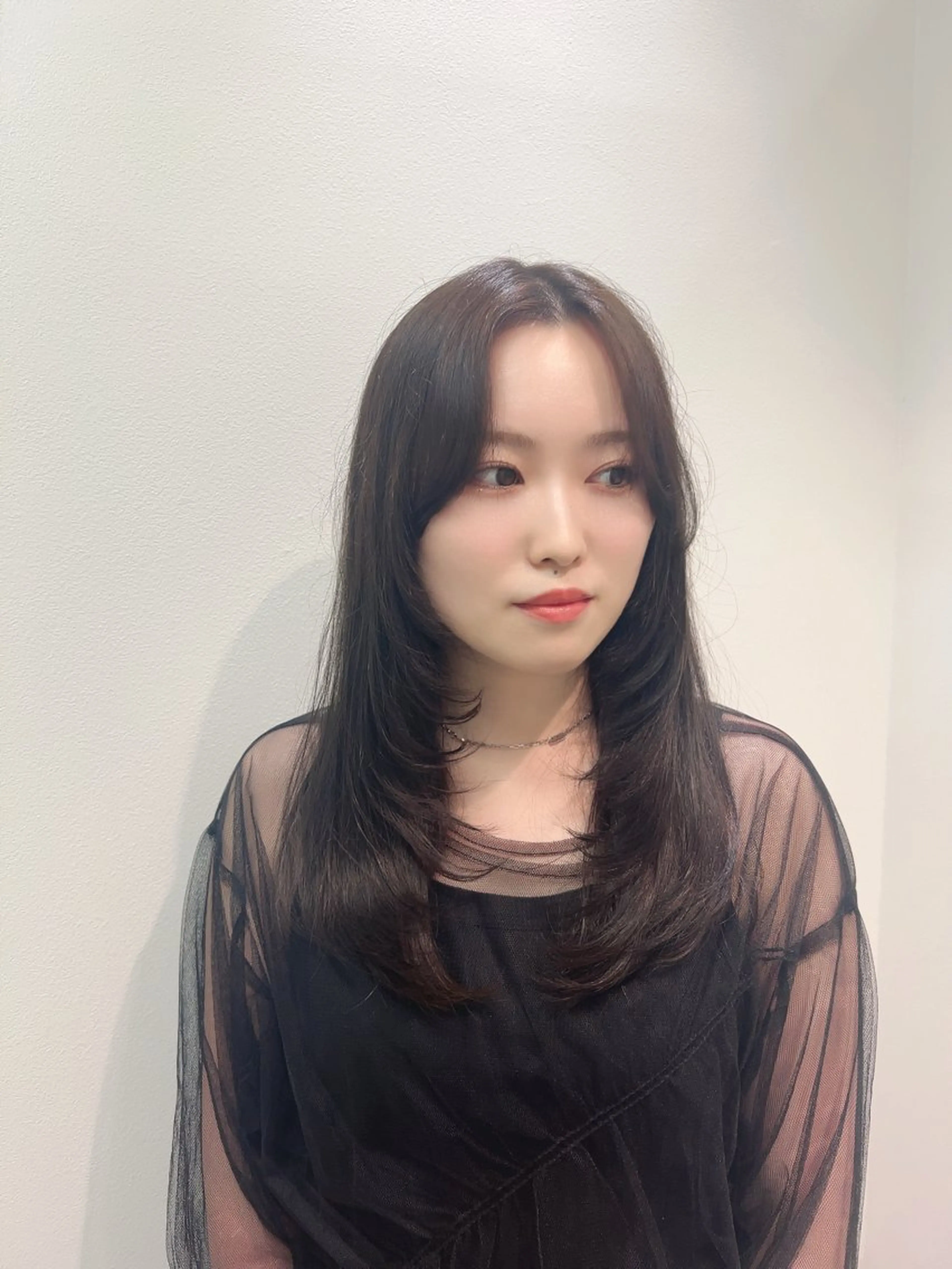 ロング カラー 透明感カラー レイヤーカット 小顔カット 🤍MIREA🤍 tocca茨木店のヘアスタイル