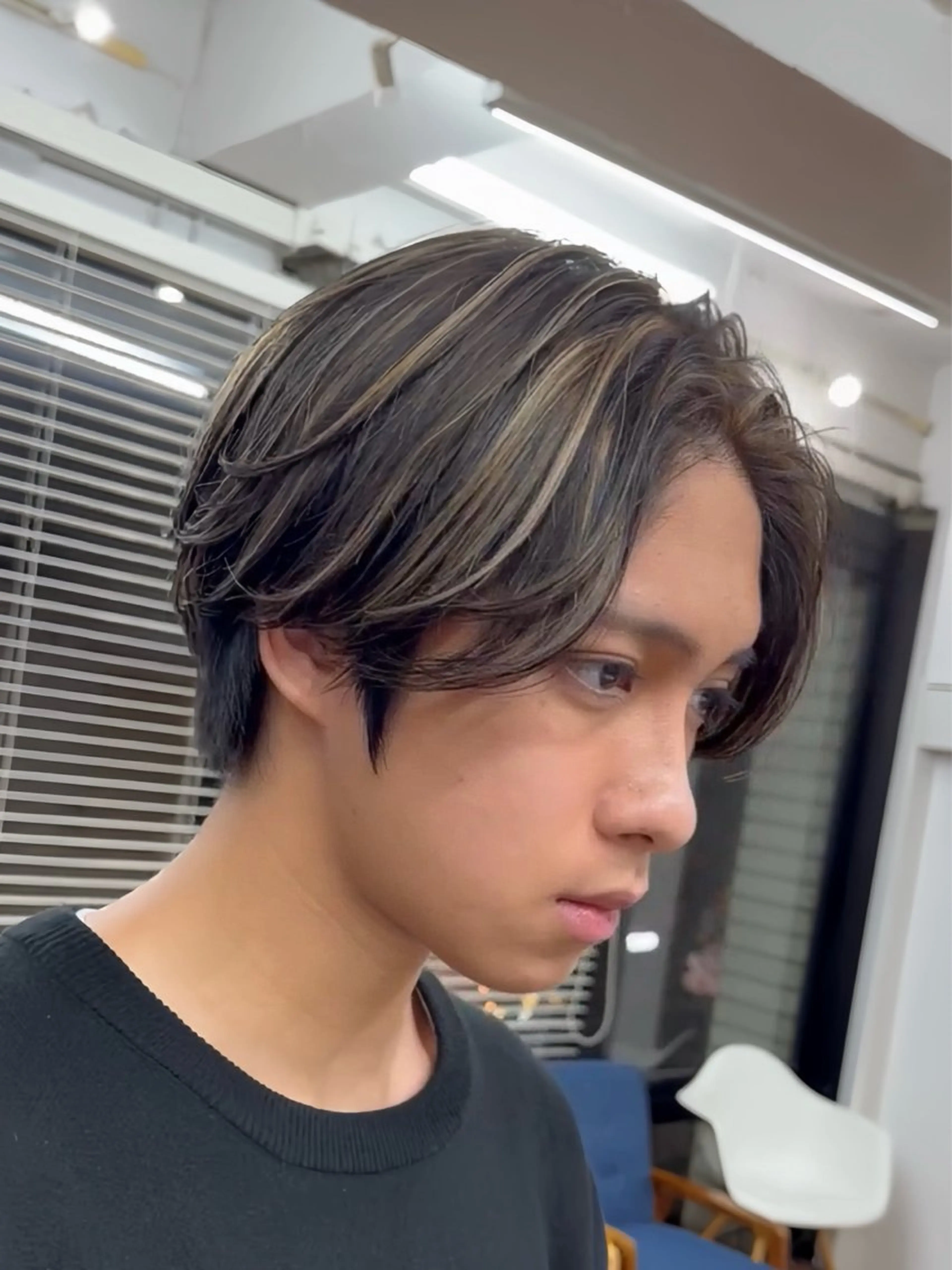 カラー メンズ メンズメッシュ メッシュ カット ヘアカラー トリートメント メンズカット ‪‪/メッシュのヘアスタイル
