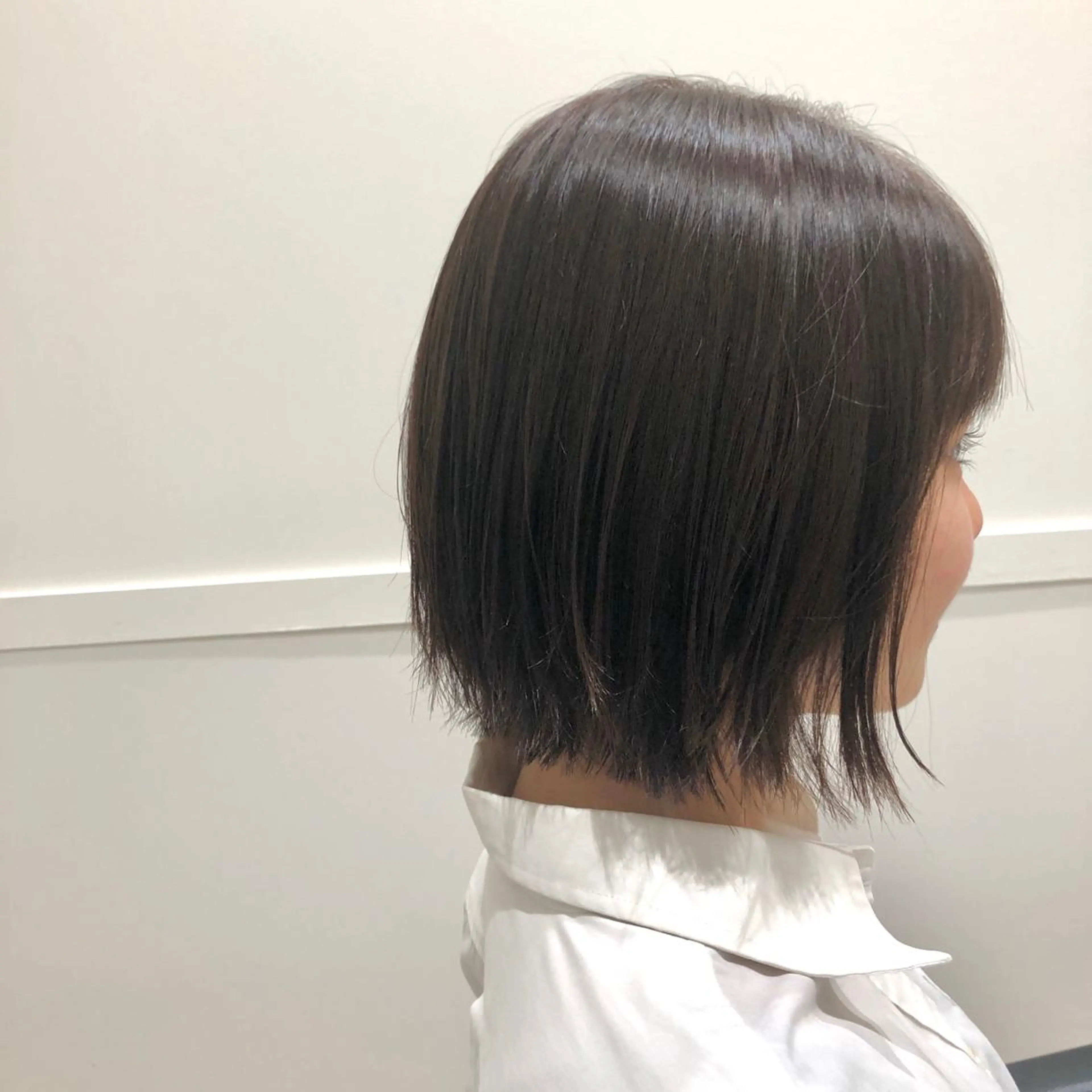 ショート カラー 切りっぱなしボブ ボブ GO TODAY SHAiRE SALON 横浜Mare所属・🫧こおりやま なつみ🫧のヘアスタイル