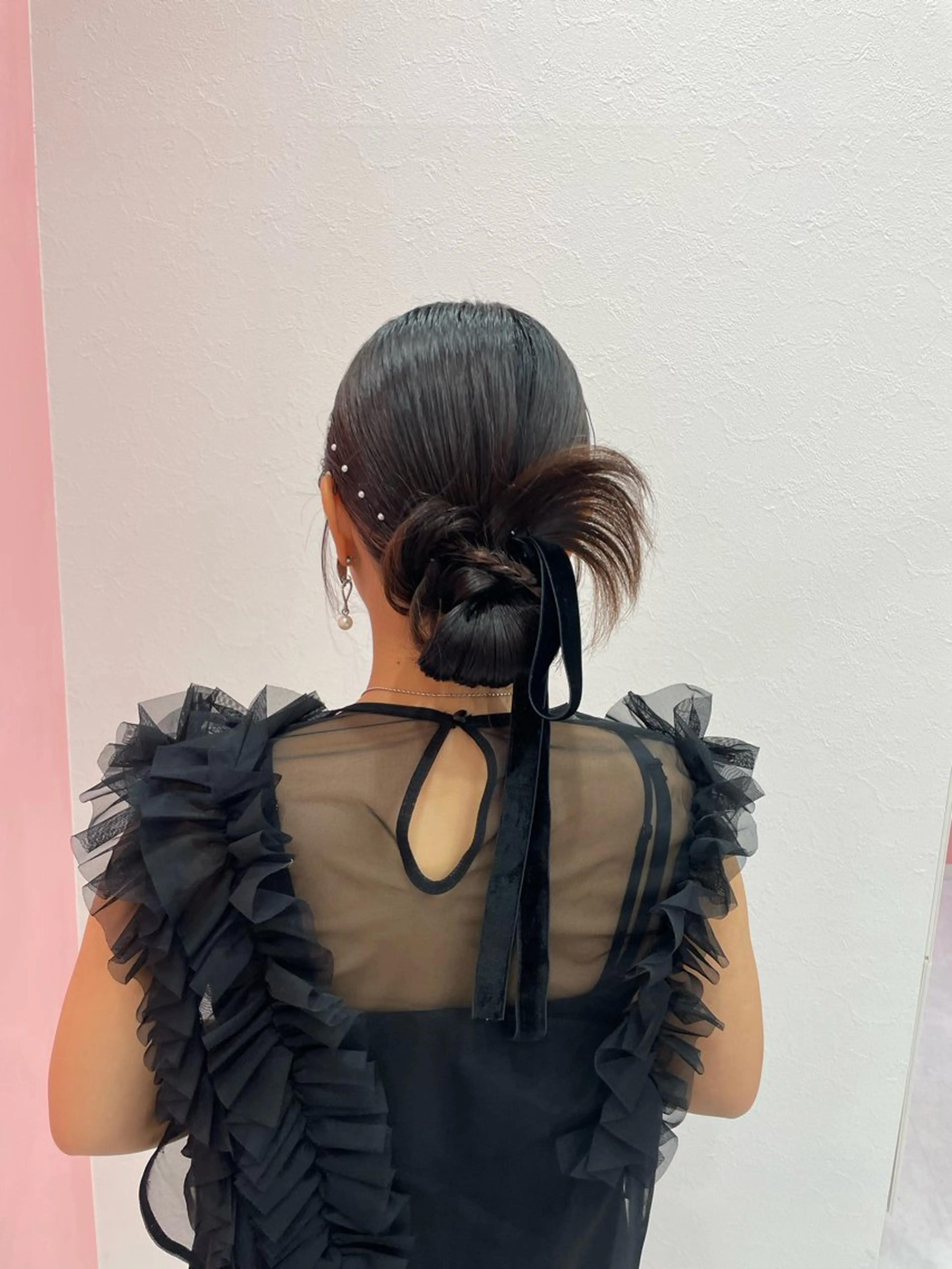 お呼ばれ特殊アレンジ(カチモリ、ツインポニーなど) ‼️口コミ記入で300円OFFの写真