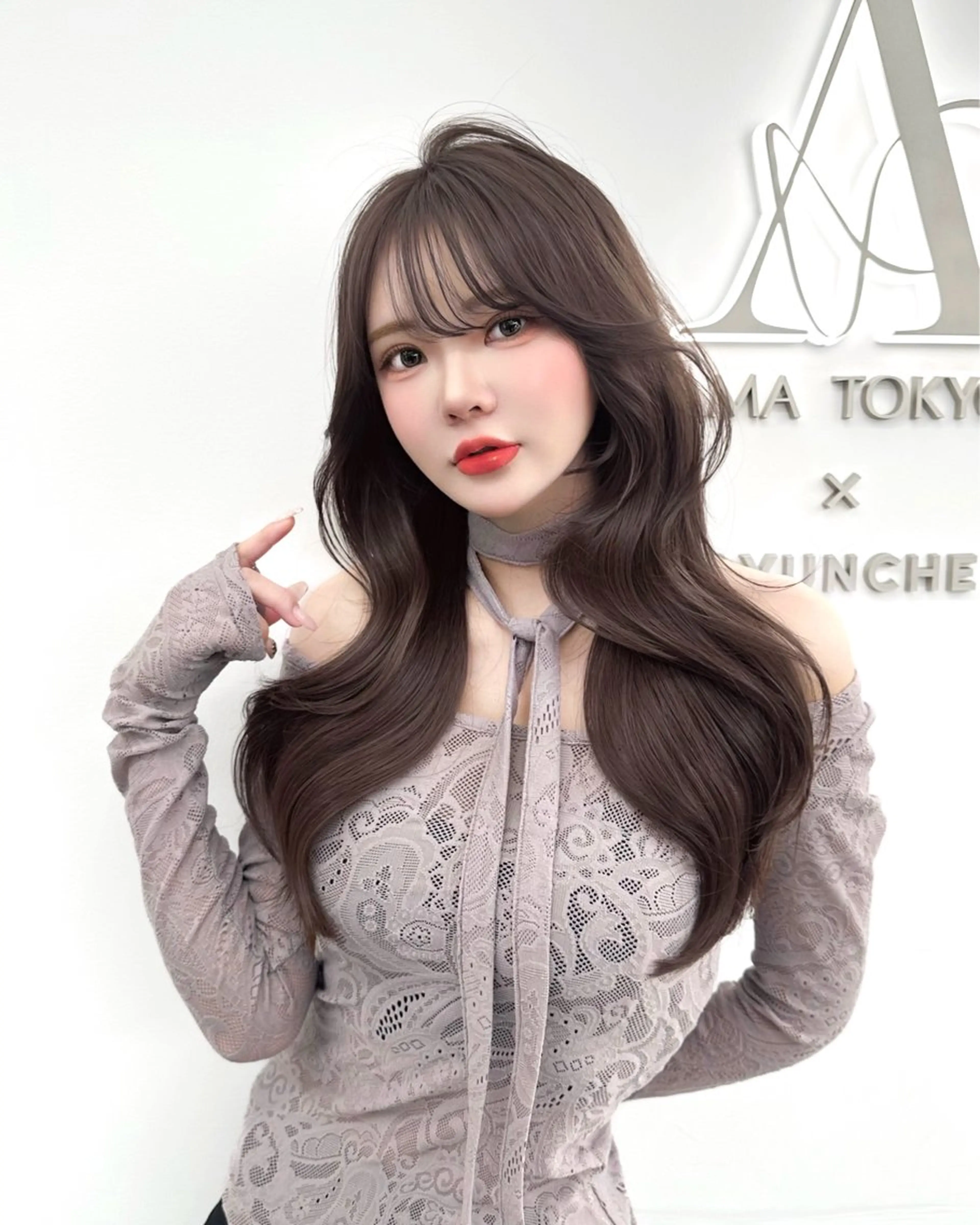 ミディアム カラー カット ヘアカラー トリートメント 🇰🇷韓国風くびれ ヘア🇰🇷中村優大のヘアスタイル