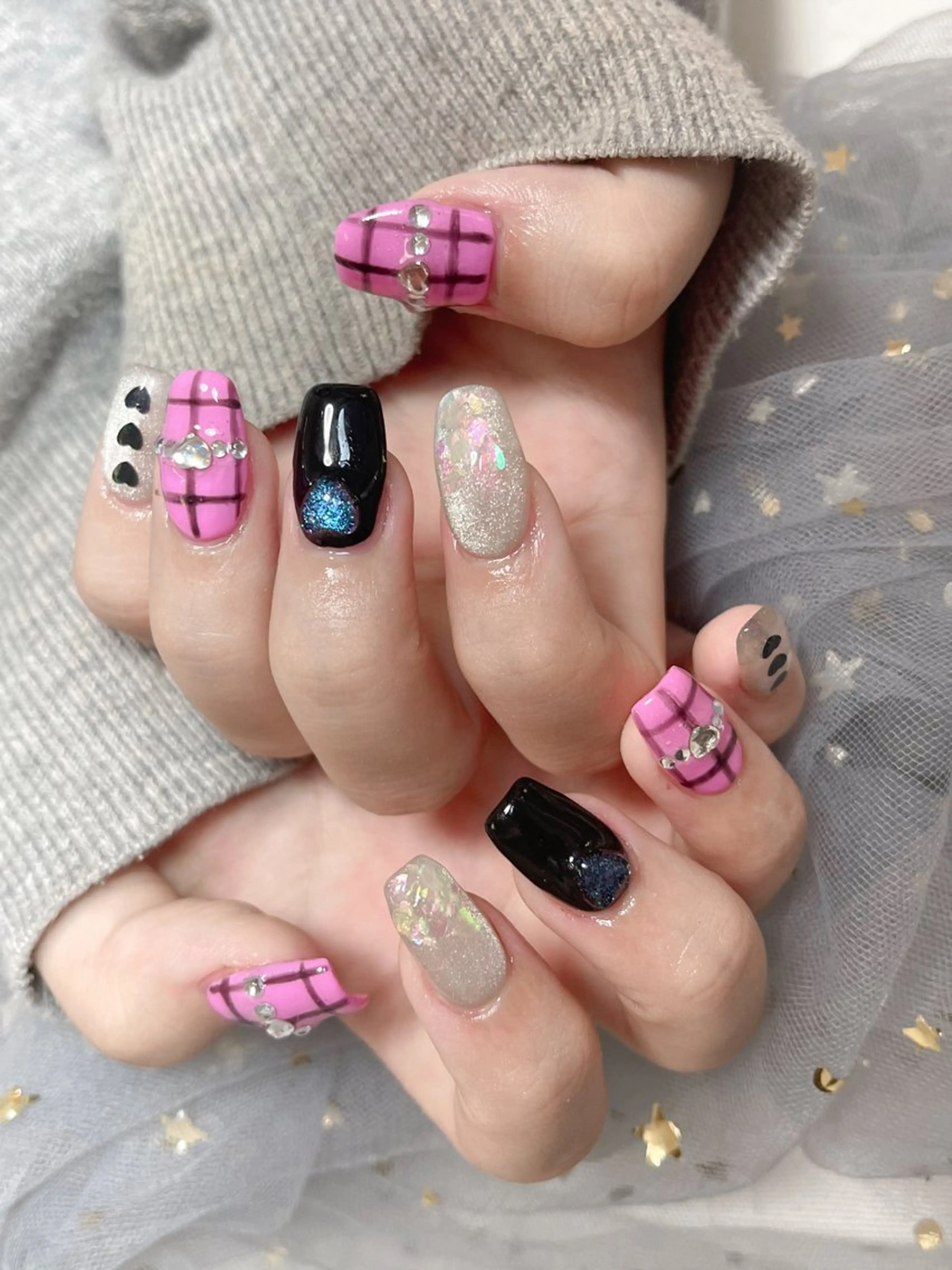 ネイル ハンドネイル 🎀ネイルサロン エクラYUI🎀のネイルデザイン