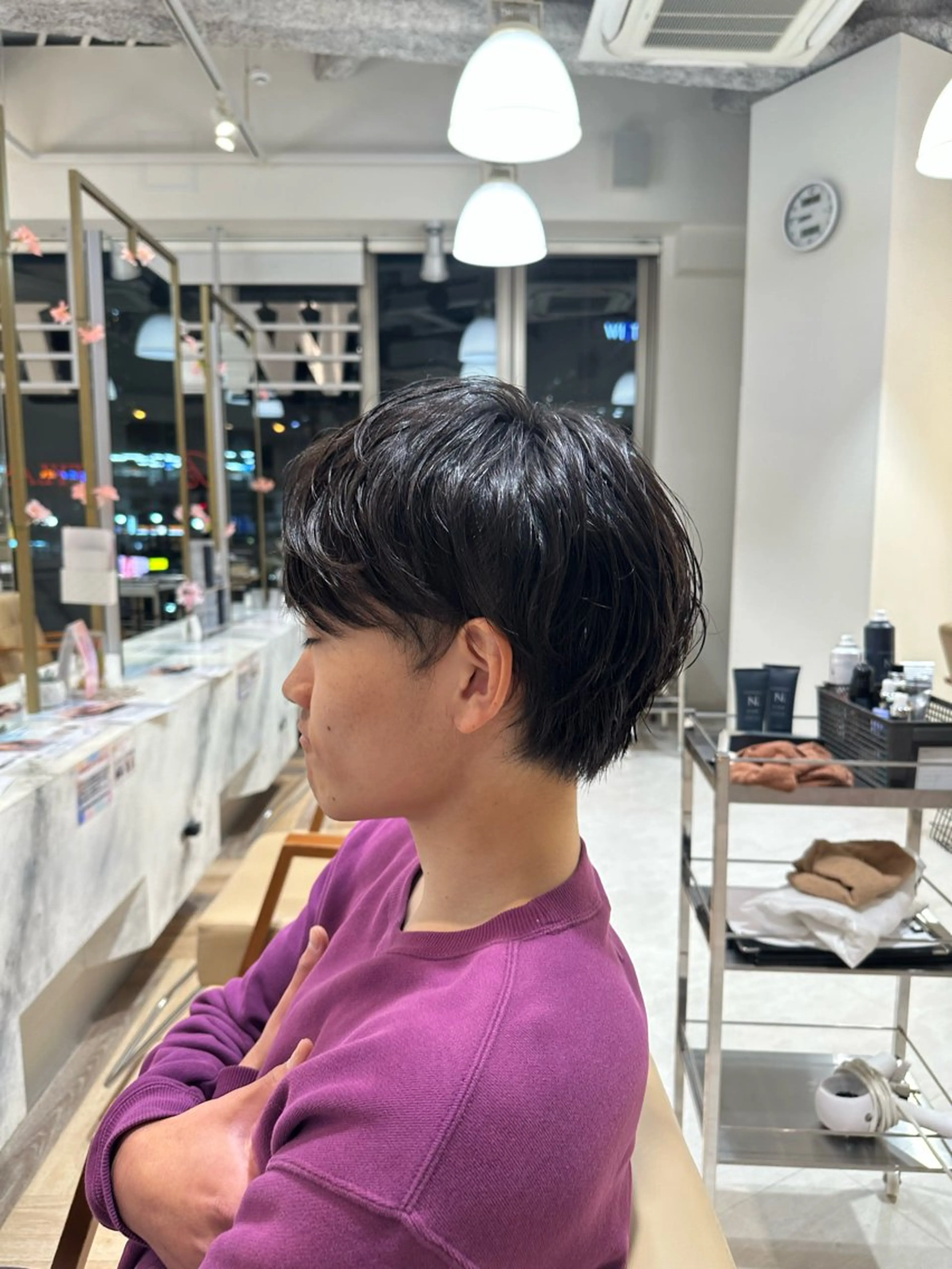 パーマ メンズ メンズパーマ ニュアンスパーマ ヘアーメイクウィル野田阪神店所属・畑中 夢のヘアスタイル