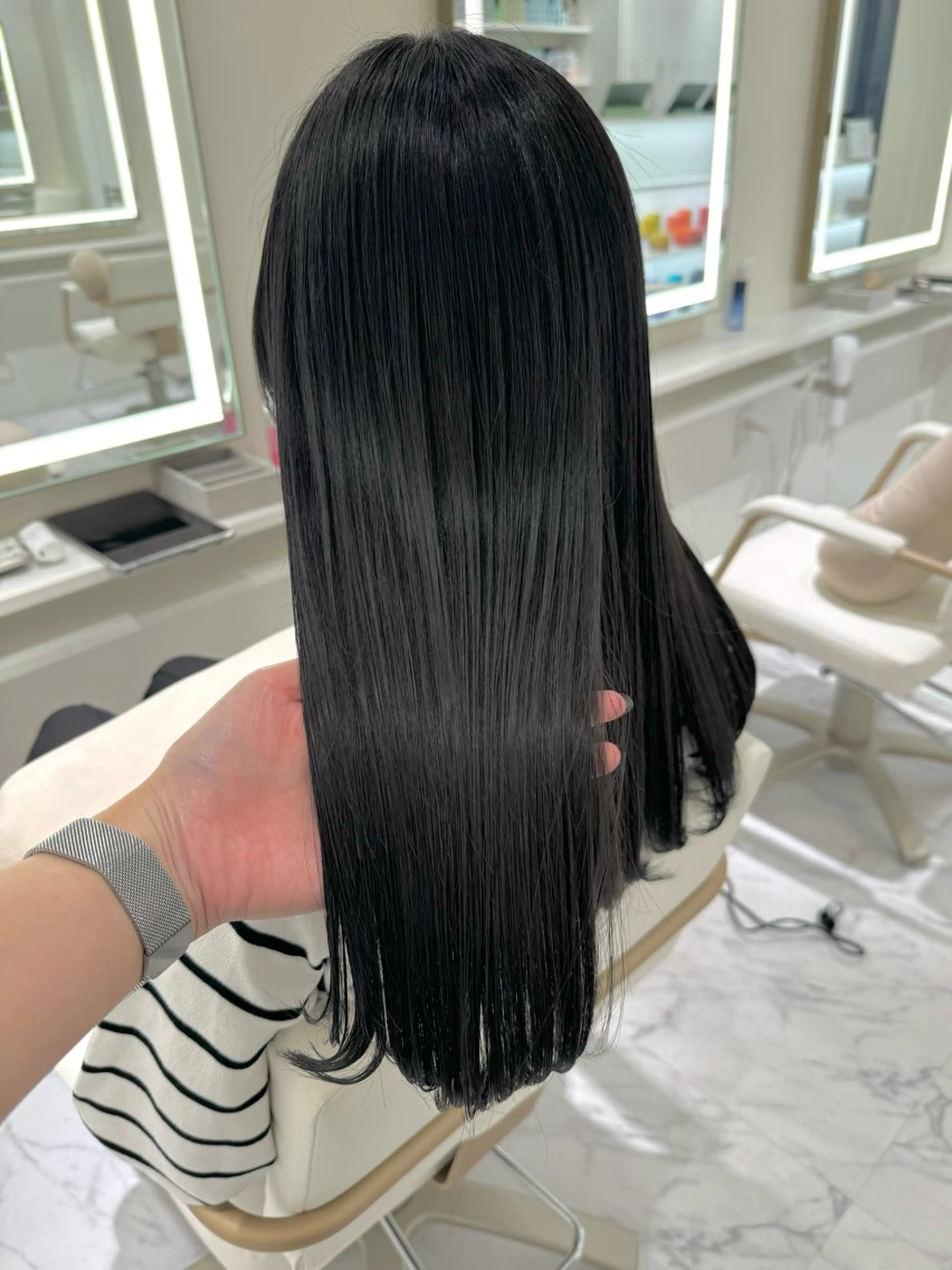 ロング カラー ヘアカラー トリートメント ParveMix🍀 藤原愛未のヘアスタイル