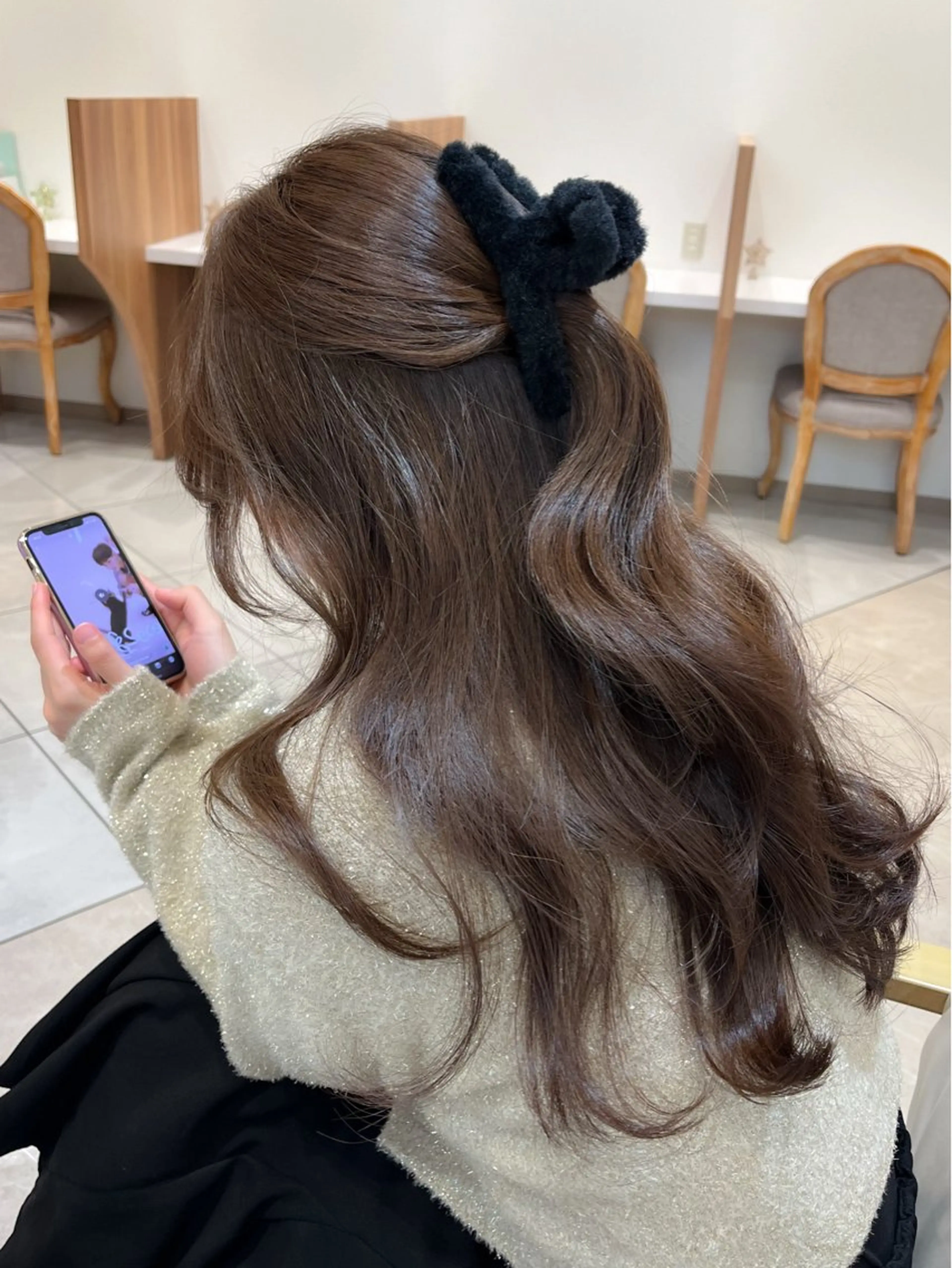 セミロング カラー ブリーチ 透明感カラー ブリーチなしカラー 髪質改善 レイヤーカット カット ヘアカラー トリートメント ミタニ/髪質改善 /レイヤーカットのヘアスタイル