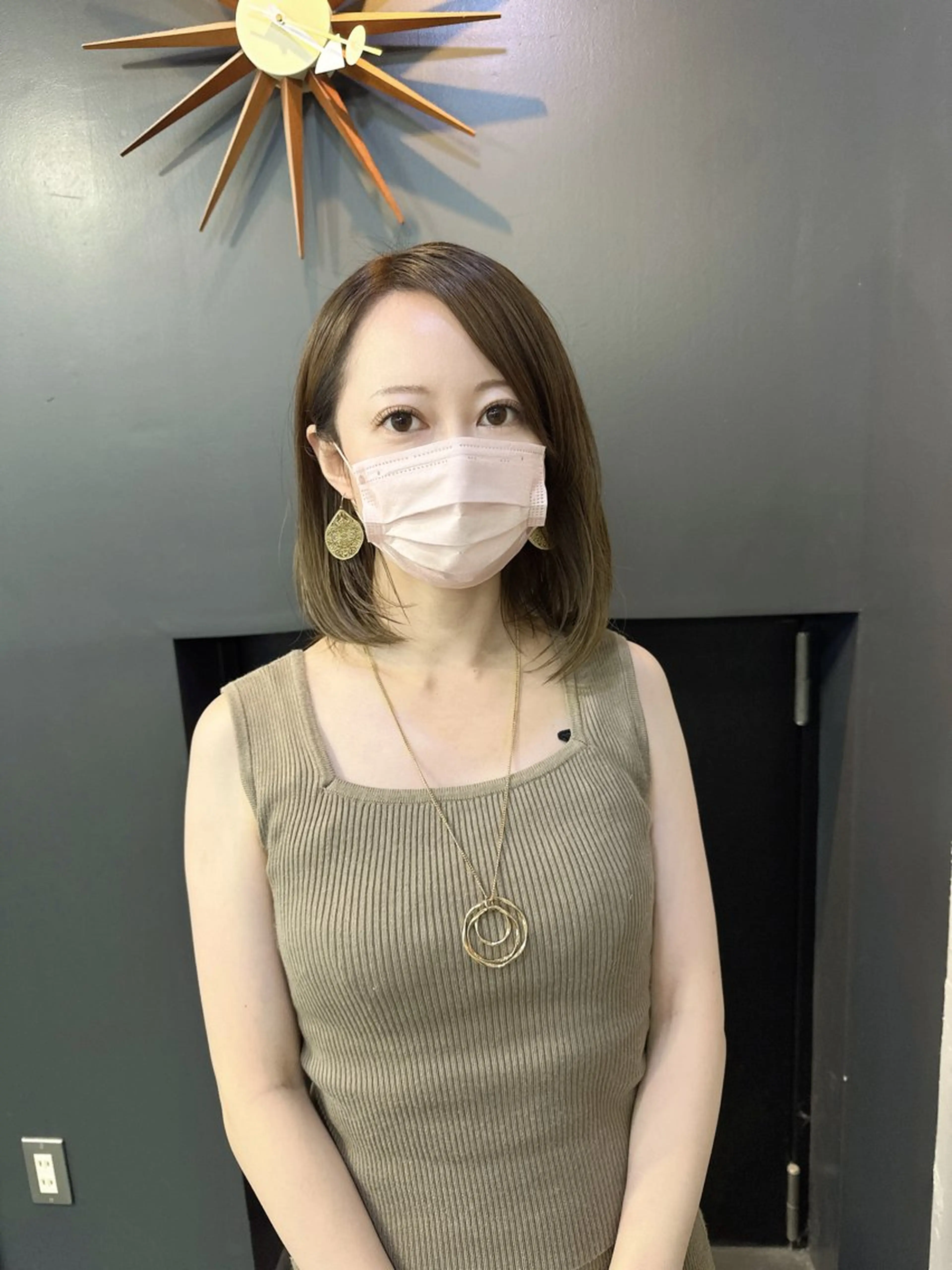 ミディアム カラー アッシュ 透明感カラー haco+所属・🌈派手髪エクステ ブレイズ🌈ひろとのヘアスタイル