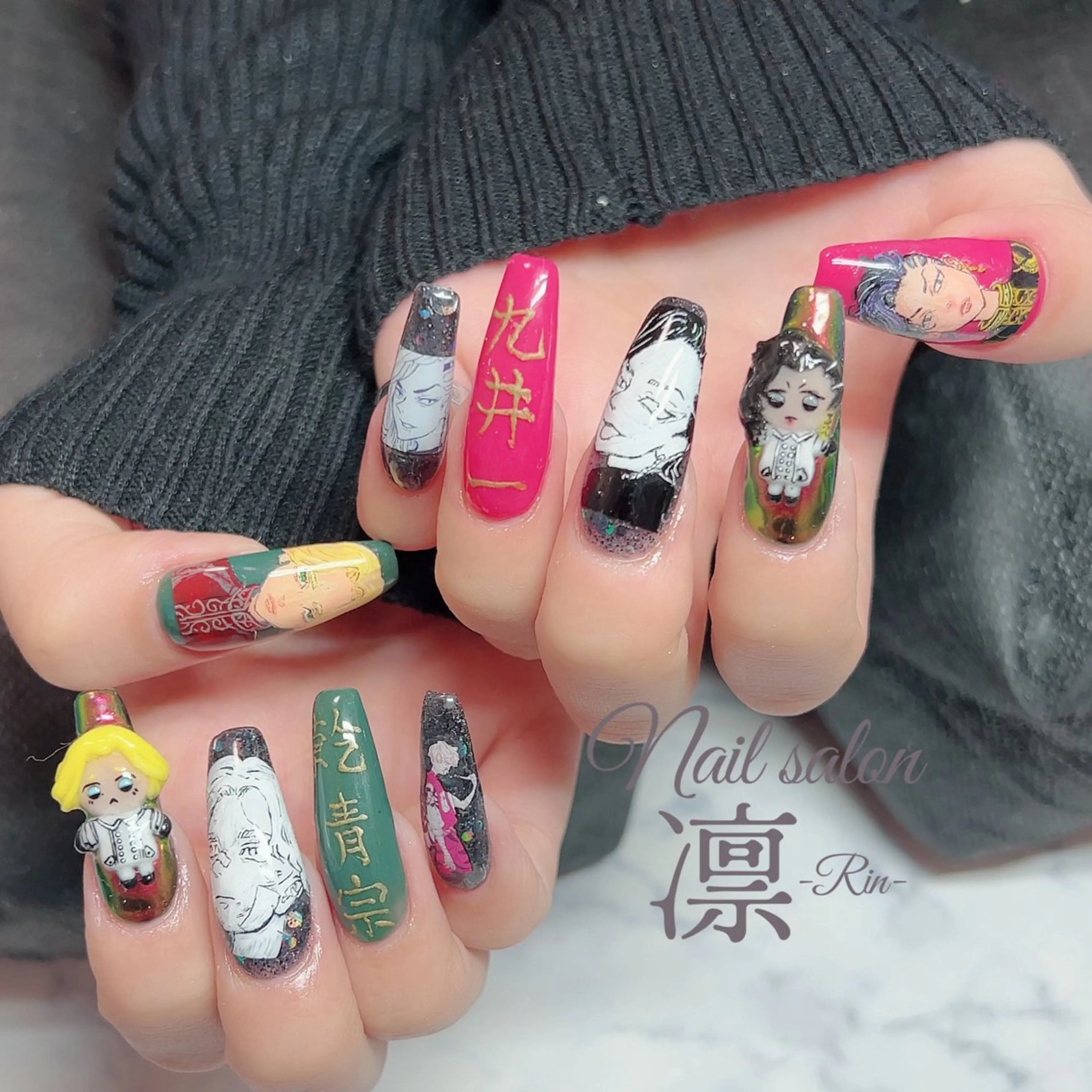 ネイル スカルプネイル private salon凛のネイルデザイン