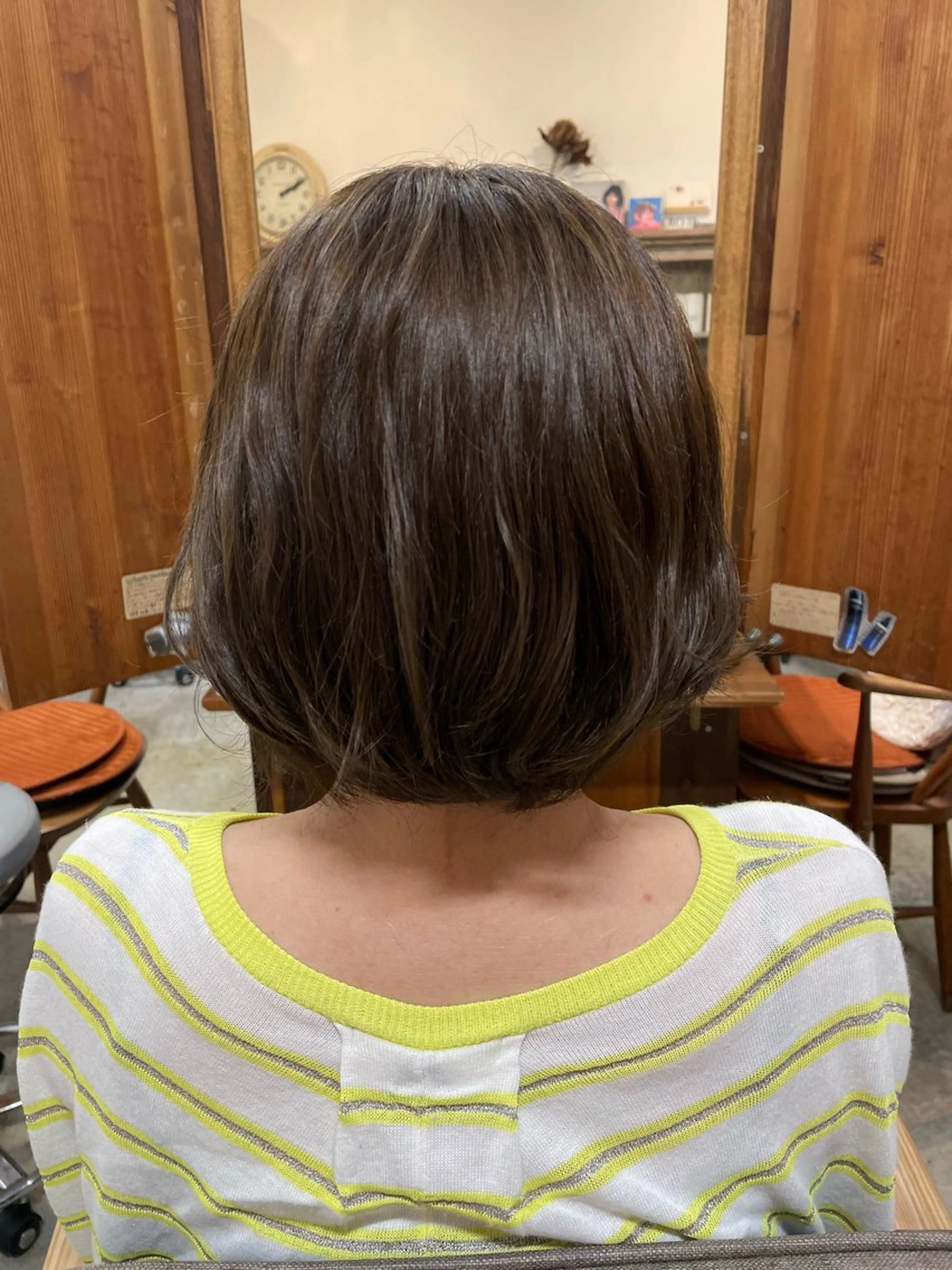 カラー パーマ ベージュカラー ヘアカラー 原 亜希子のヘアスタイル