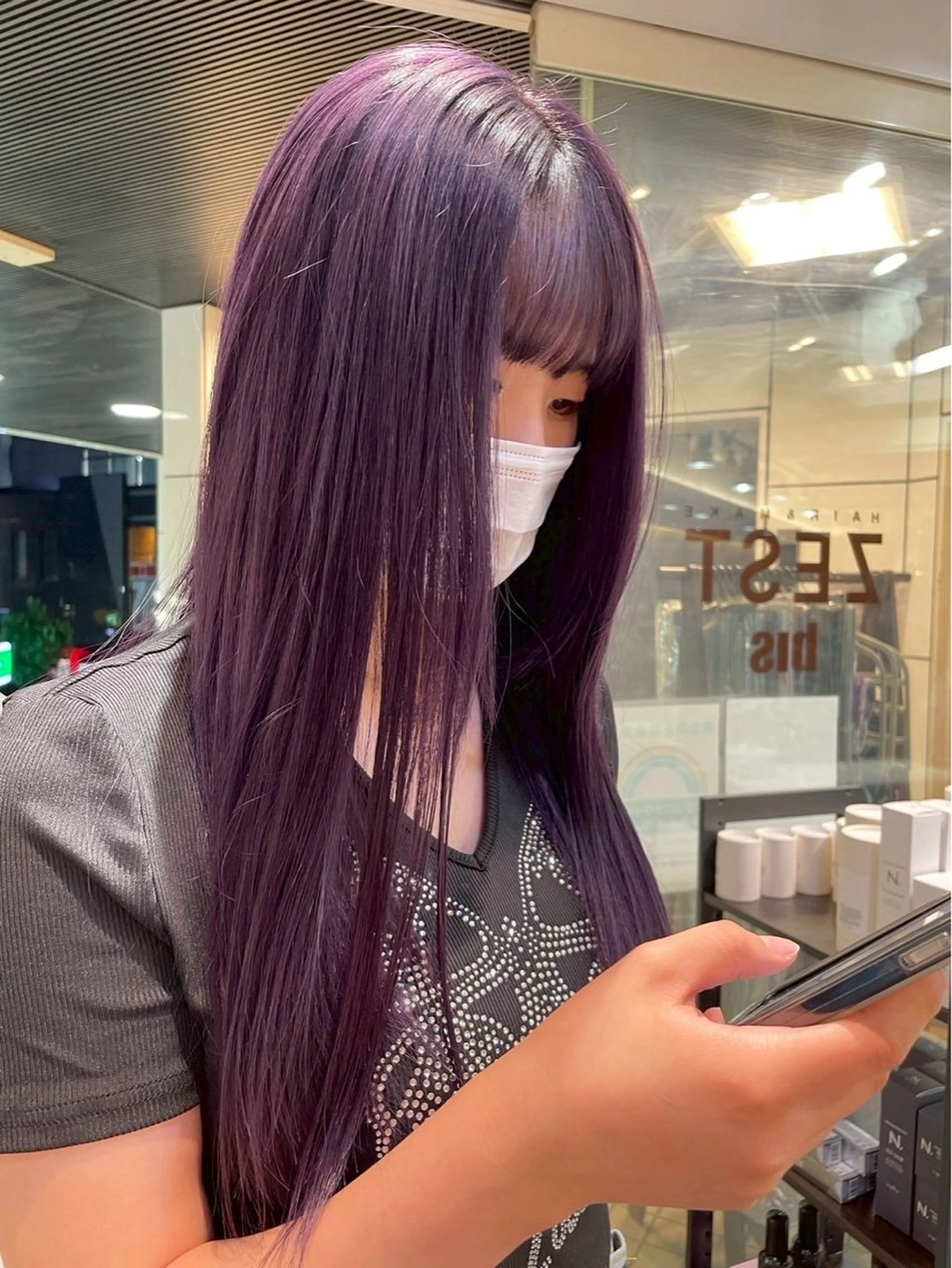 ロング カラー ヘアカラー トリートメント 🎀暖色カラー/ ハナ🎀のヘアスタイル