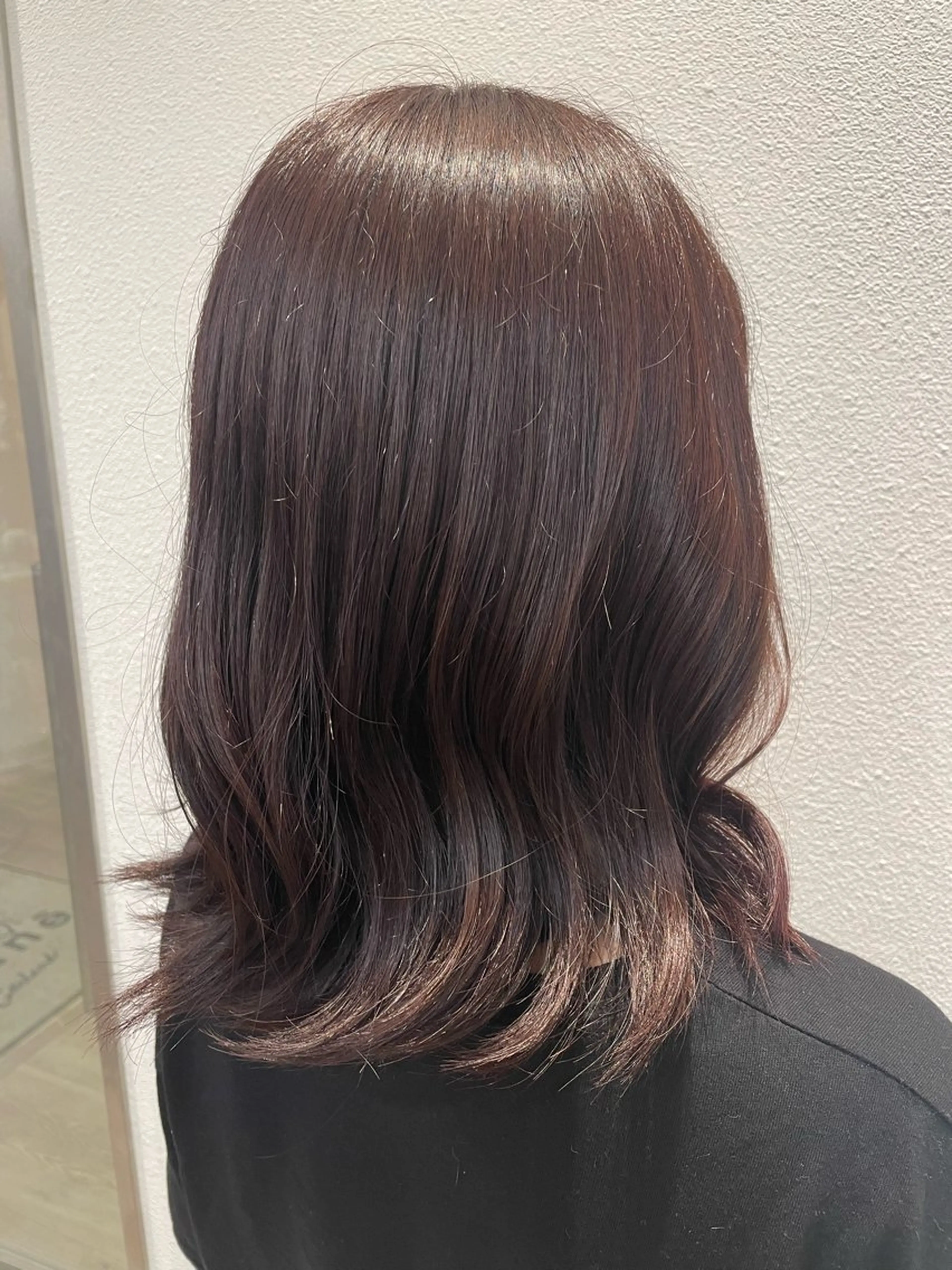 ミディアム カラー ヘアカラー トリートメント ながこ /透明感カラーのヘアスタイル