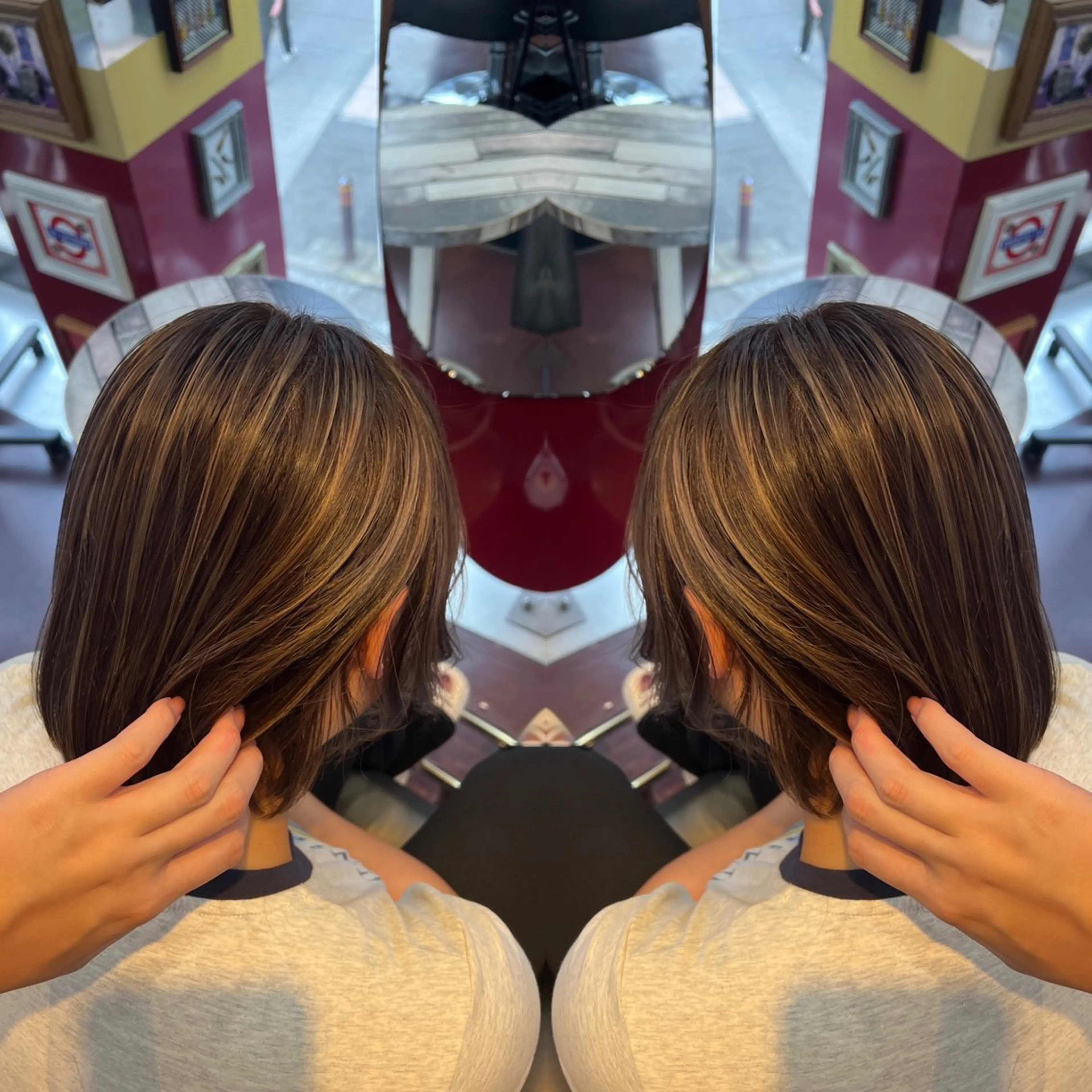 ショート カラー レイヤー/ボブ/ ミニボブ/AOIのヘアスタイル