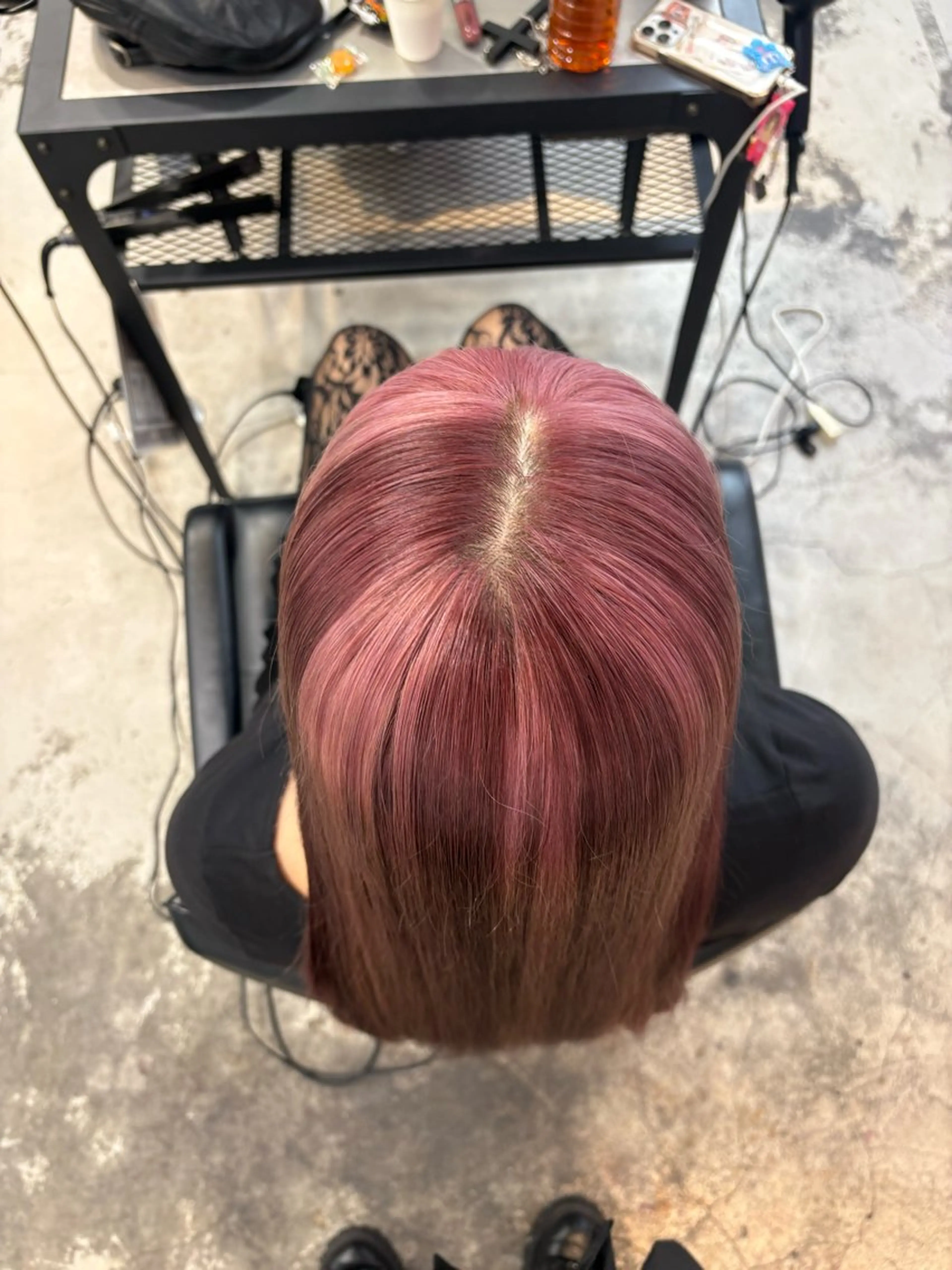 ミディアム カラー ヘアカラー トリートメント ハイトーン×デザイン 🪽🫧HIKARIのヘアスタイル