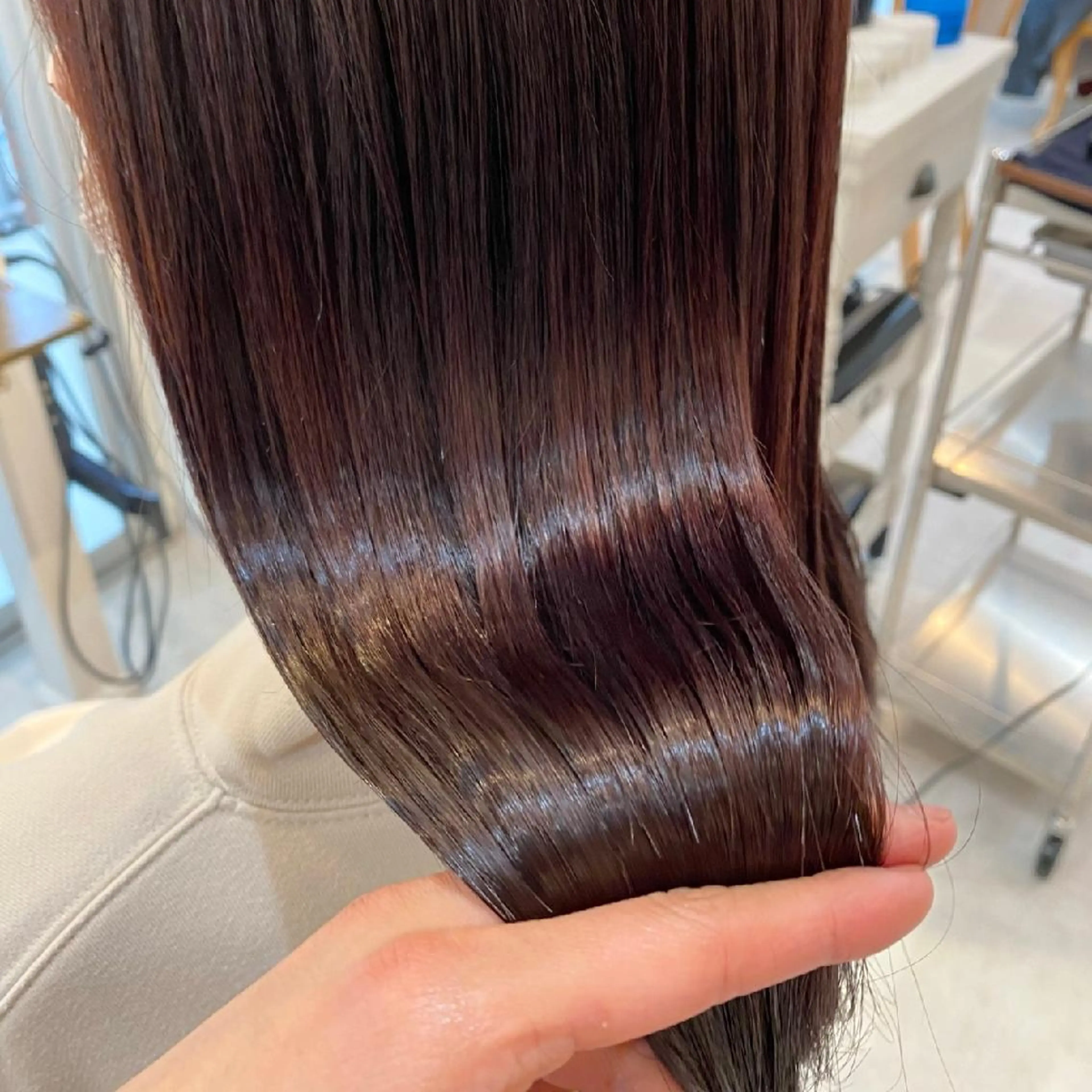 セミロング カット ヘアカラー トリートメント ⭕鏡のような劇艶に ⭕️賀川サトシのヘアスタイル