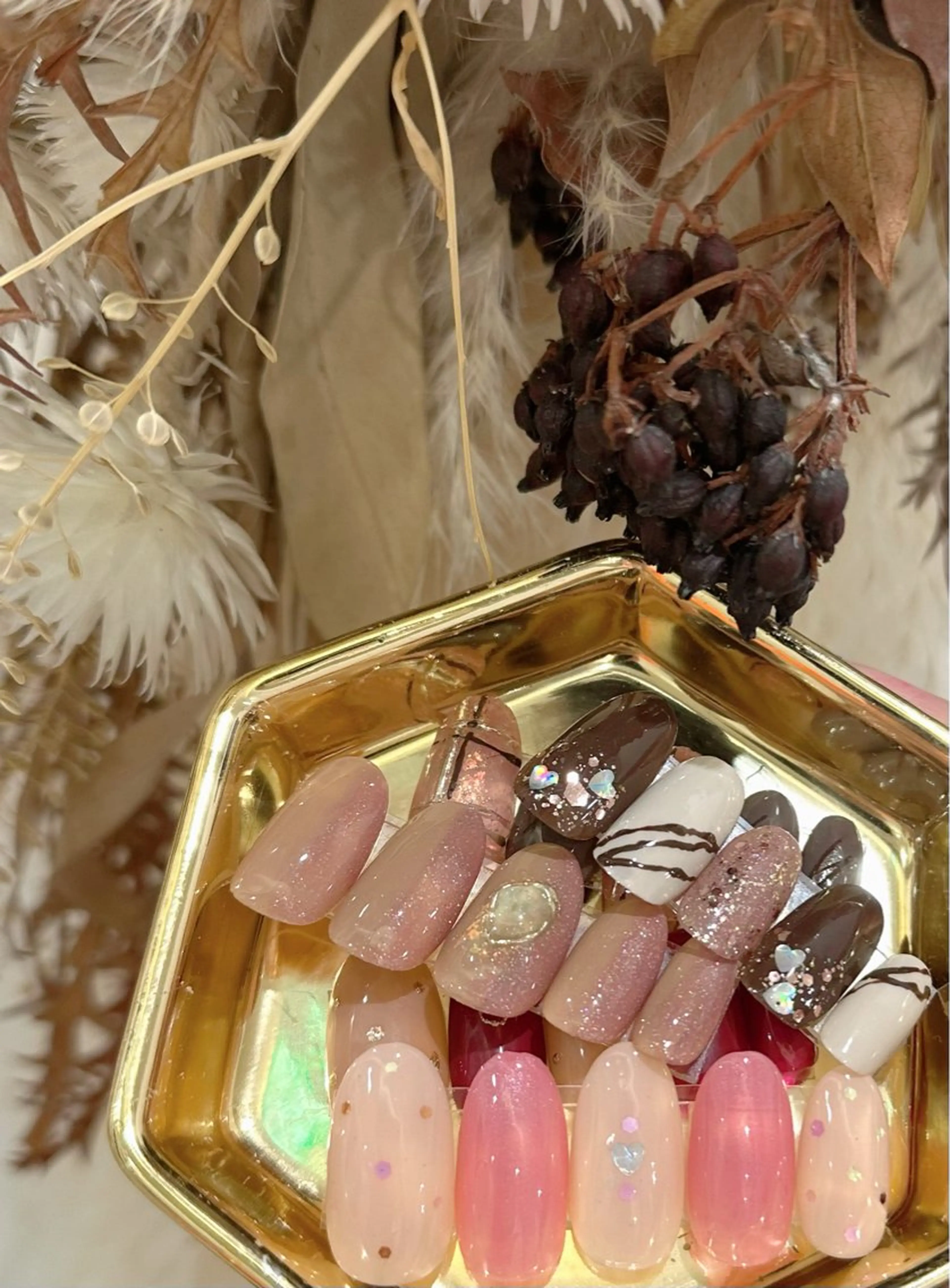 ネイル バレンタイン wellmoon Tanaのネイルデザイン