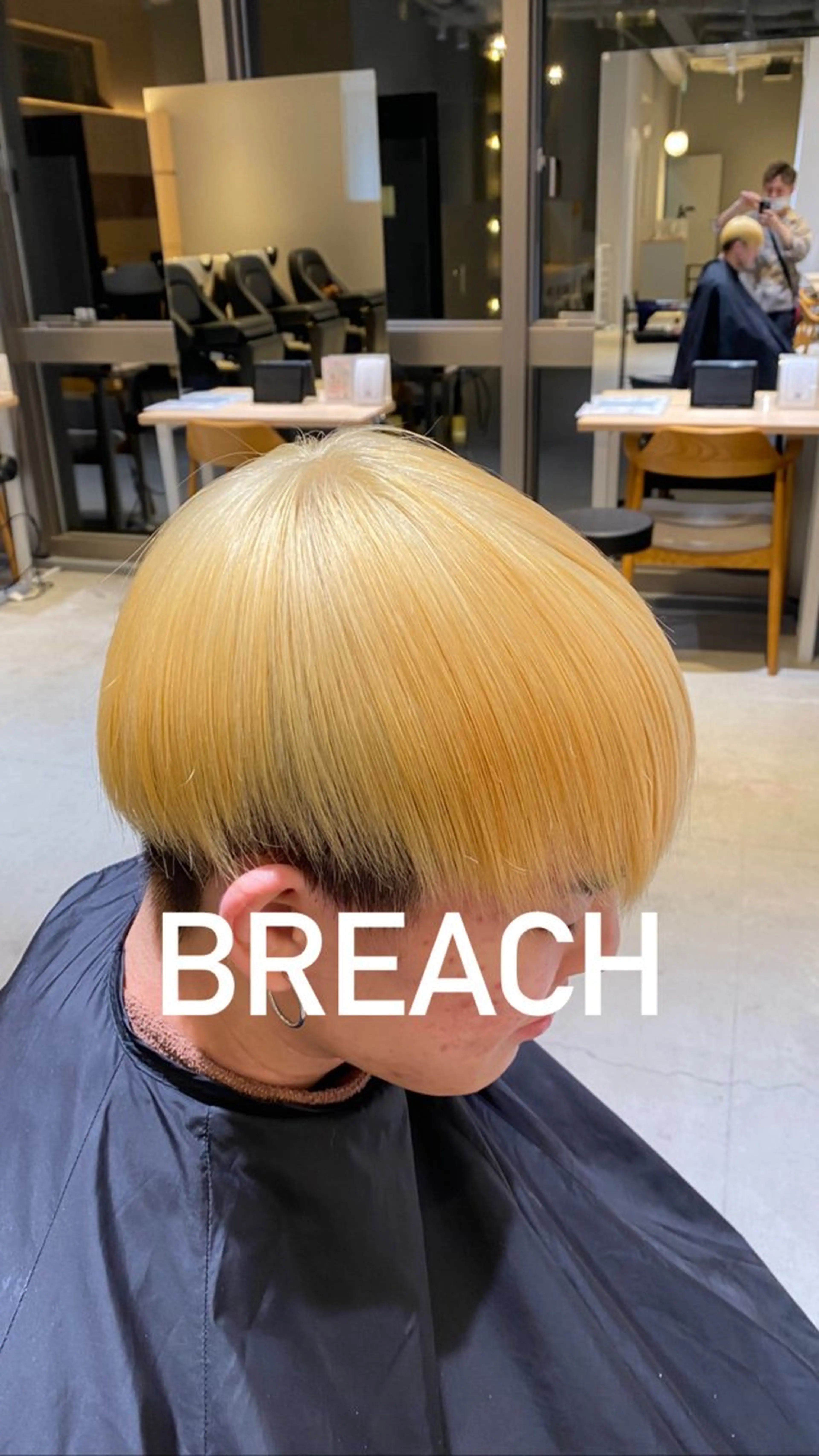 ショート カラー ブリーチ ヘアカラー AI　TOKYO hair 名古屋所属・波多野タケシ/ 縮毛矯正特化のヘアスタイル