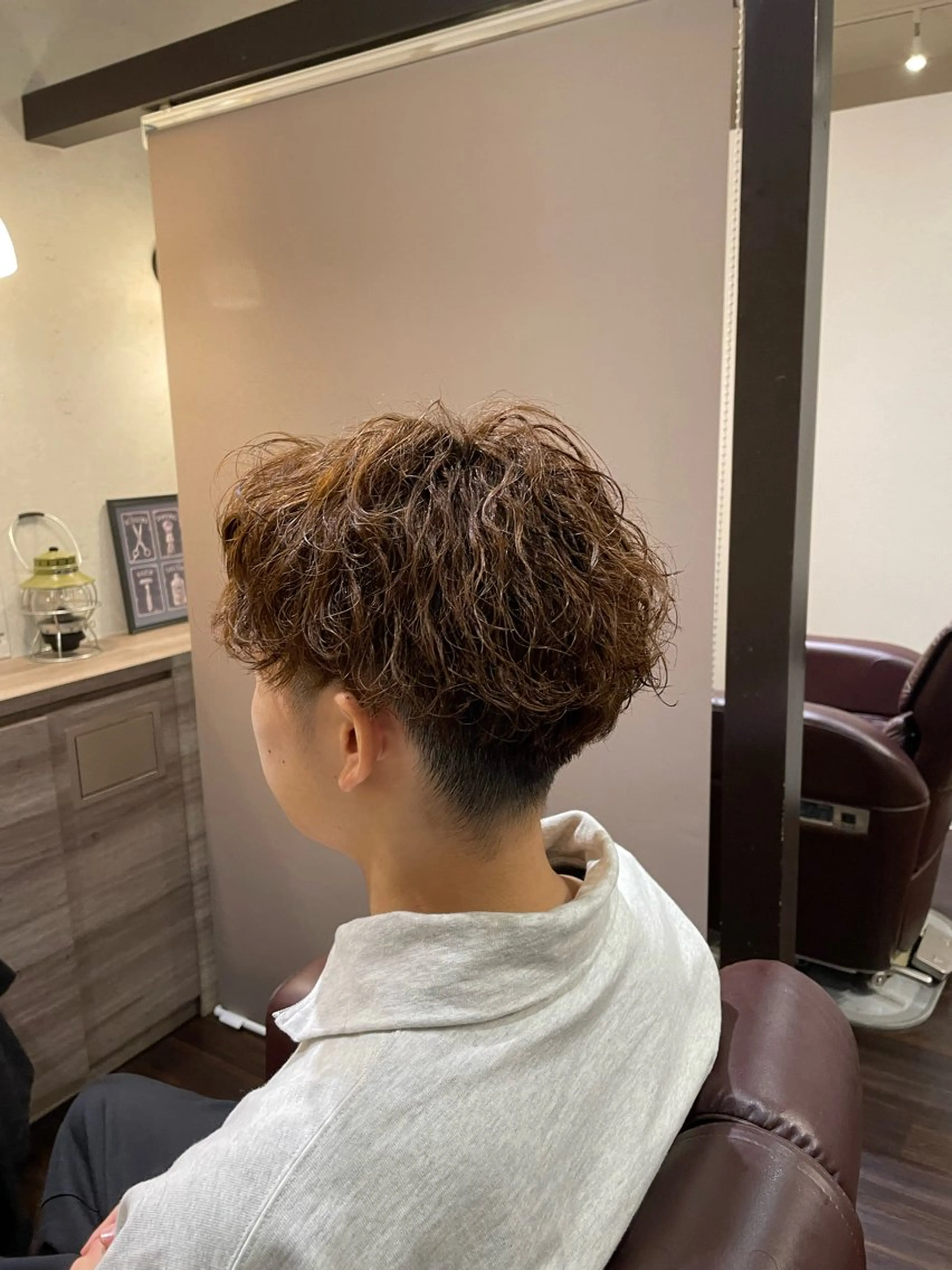 ショート パーマ メンズ センターパート 波巻きパーマ ルシードスタイルサワ所属・🔥barber🔥 takayoshiのその他イメージ