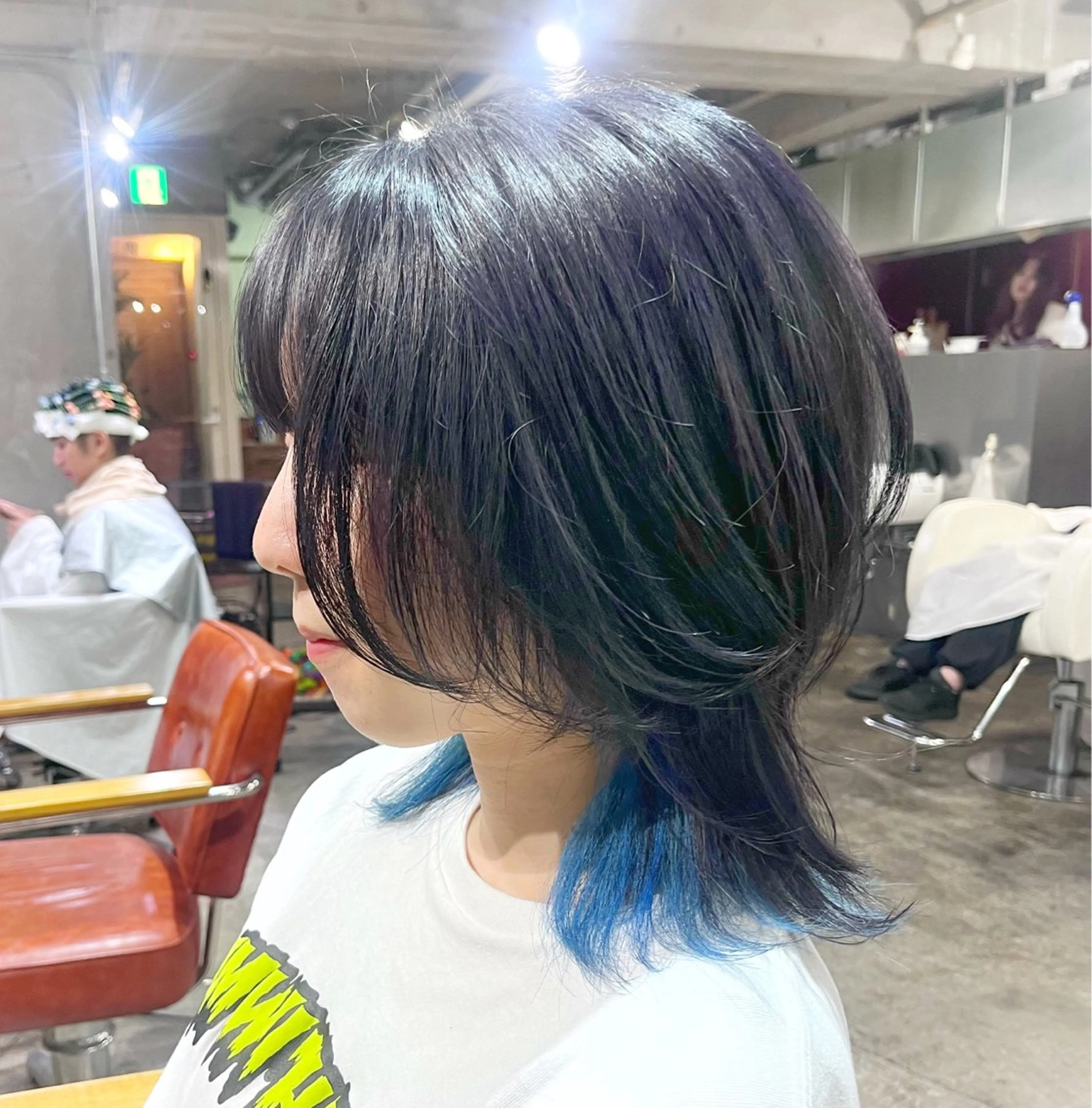 ミディアム カラー ブリーチ カット ヘアカラー トリートメント ピンクカラー🩷 ヘアセットＮＯ.1のヘアスタイル