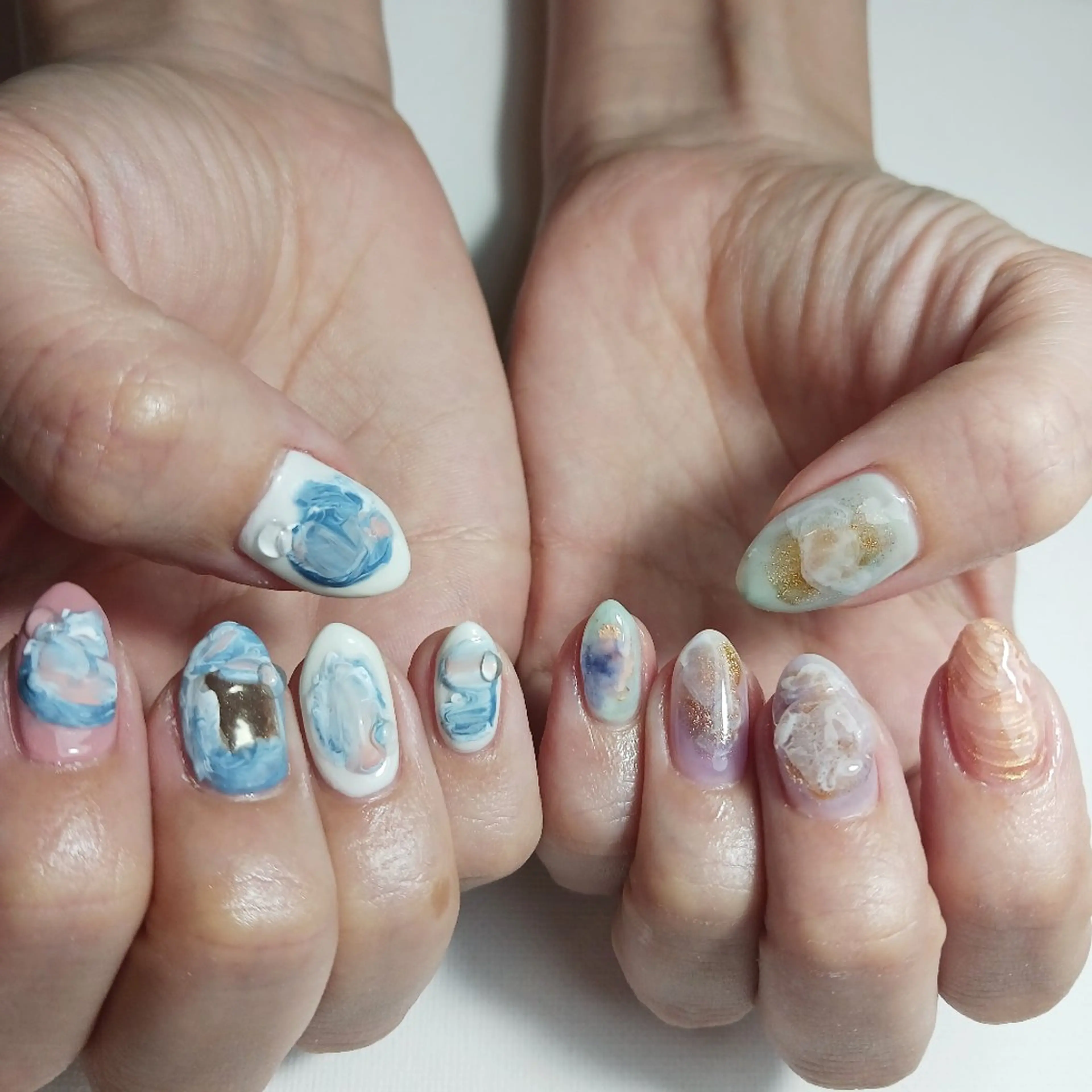 ネイル ジェルネイル 持ち込み ニュアンスネイル ショートネイル ハンドネイル nanakonail /持込みデザイン専門のネイルデザイン