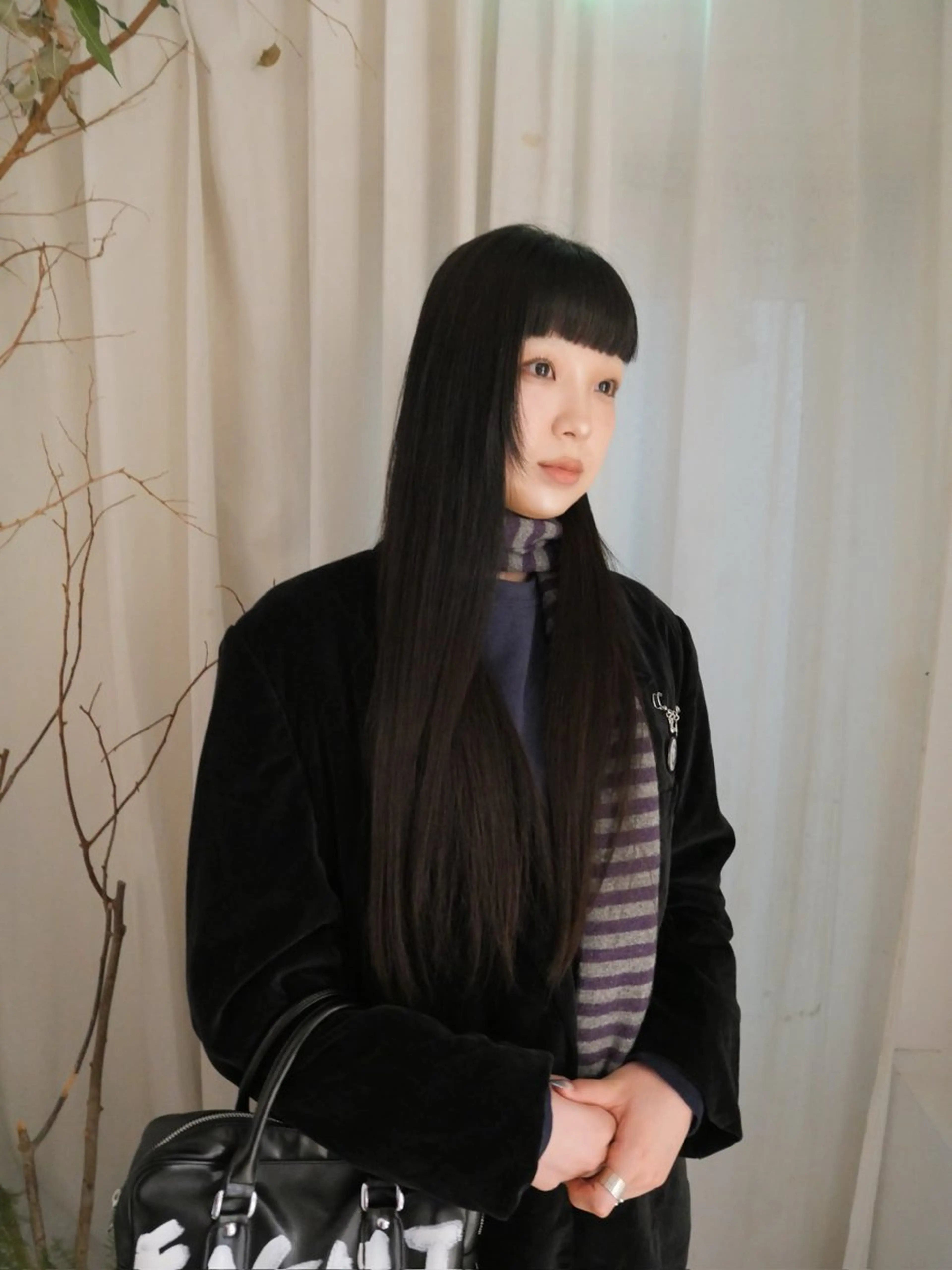 ロング カットモデル FILMSりくのヘアスタイル