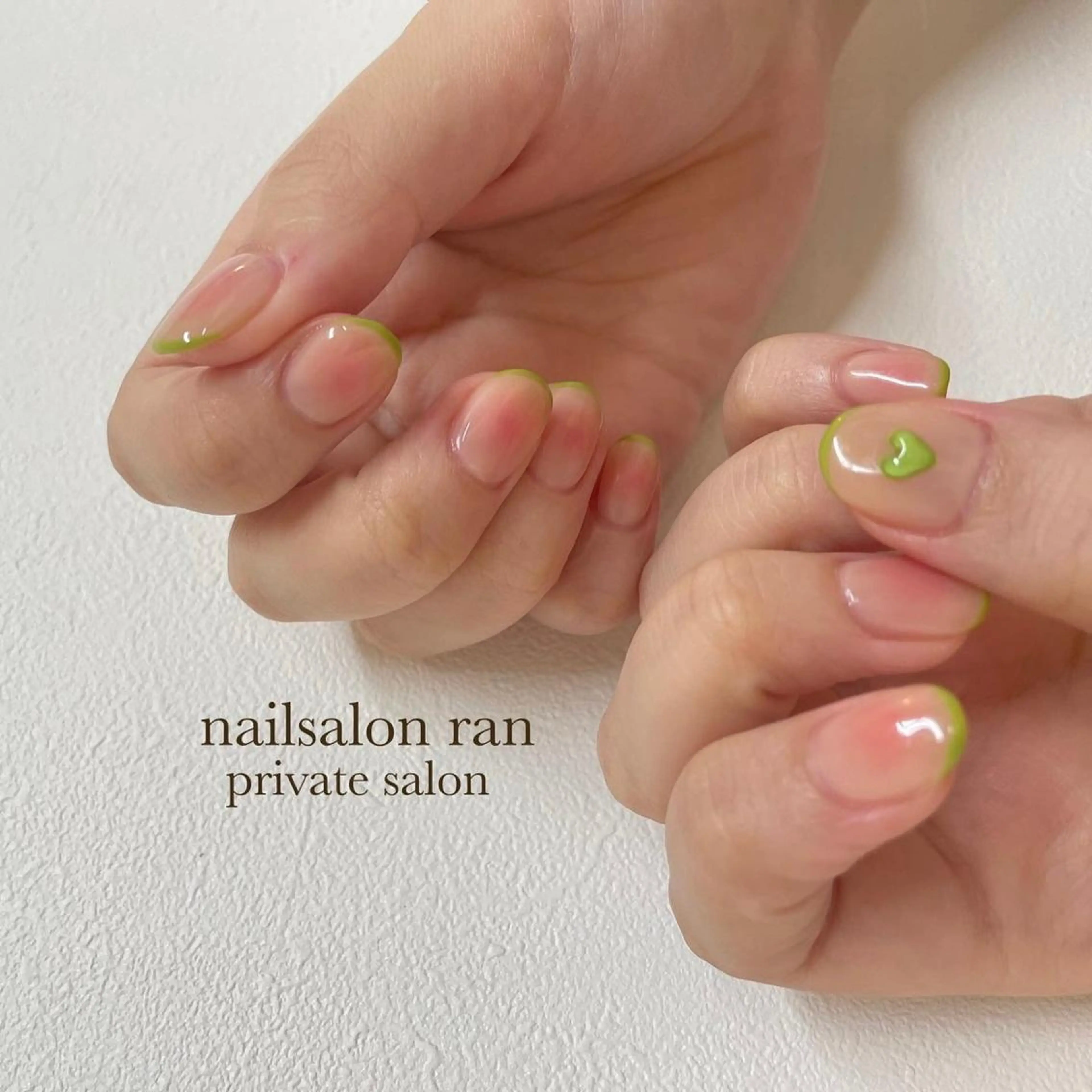 ネイル チークネイル ハンドネイル nailsalon ranのネイルデザイン