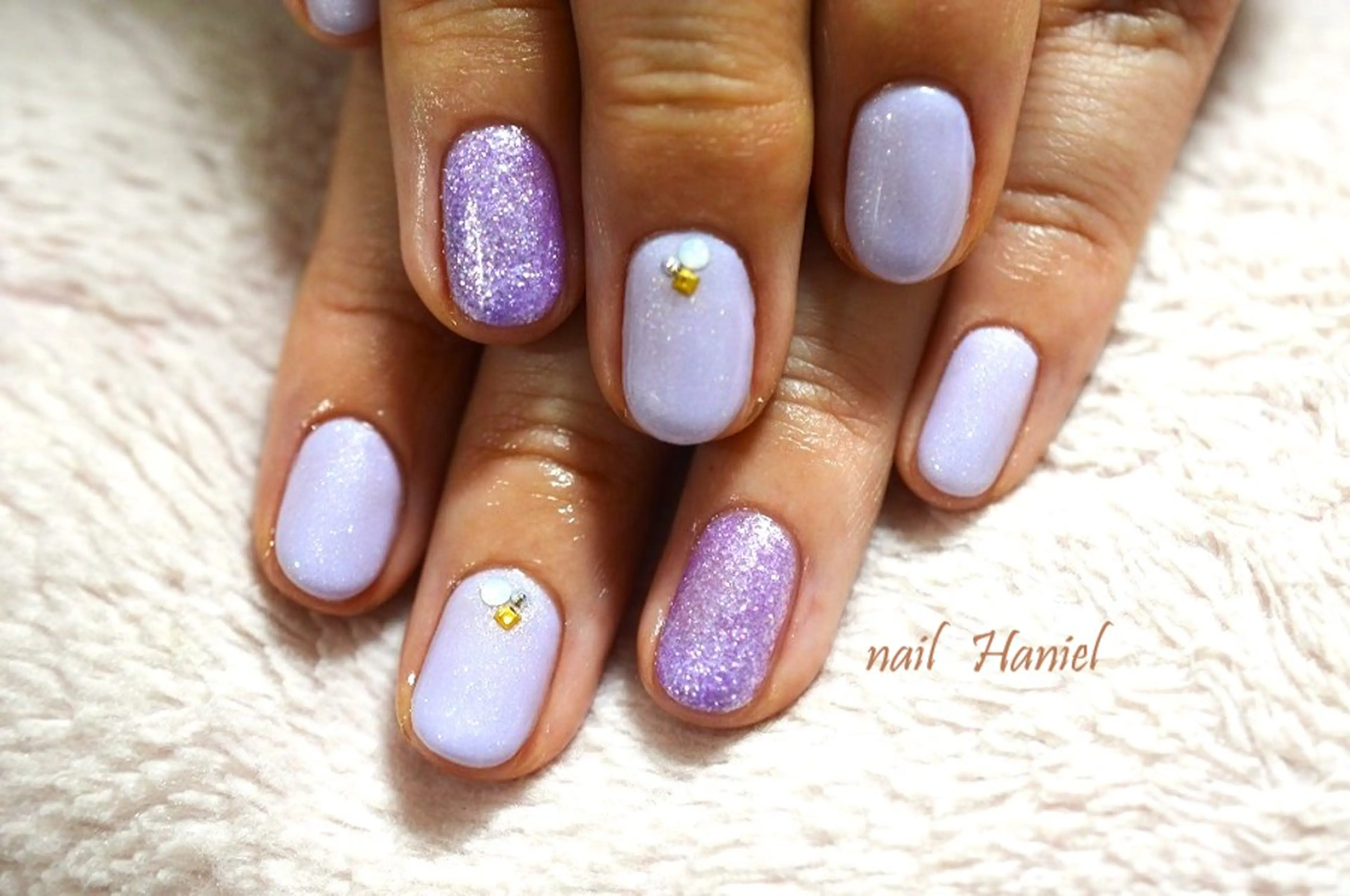 ネイル アートネイル ジェルネイル オフィスネイル ワンカラーネイル パラジェル nail Haniel所属・半蔵門サロンハニエル 魅神 ちよのネイルデザイン