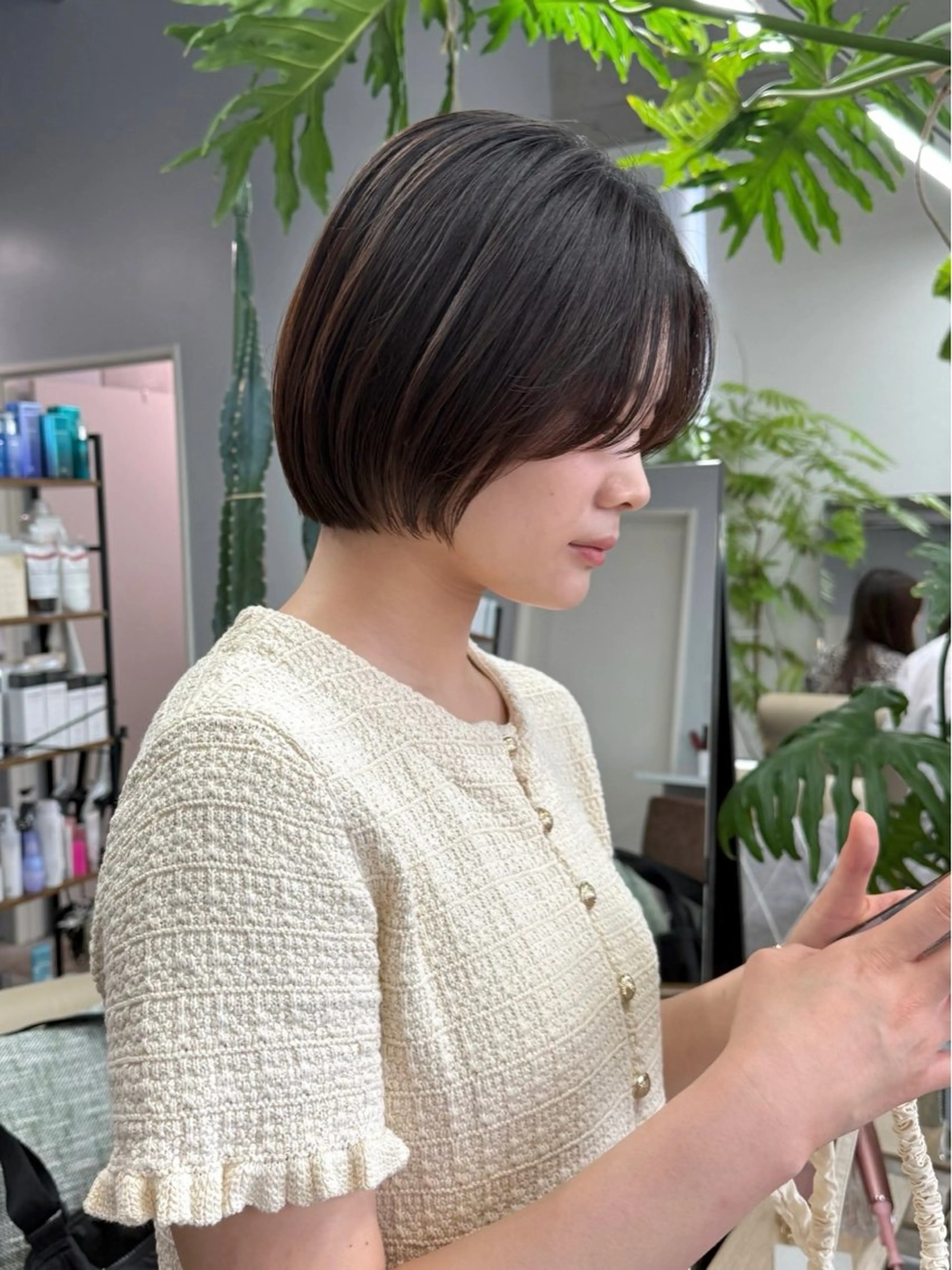 ショート ボブ 伸ばしかけ ショートヘア カット ヘッドスパ U-fuショート 伊藤拓海のヘアスタイル