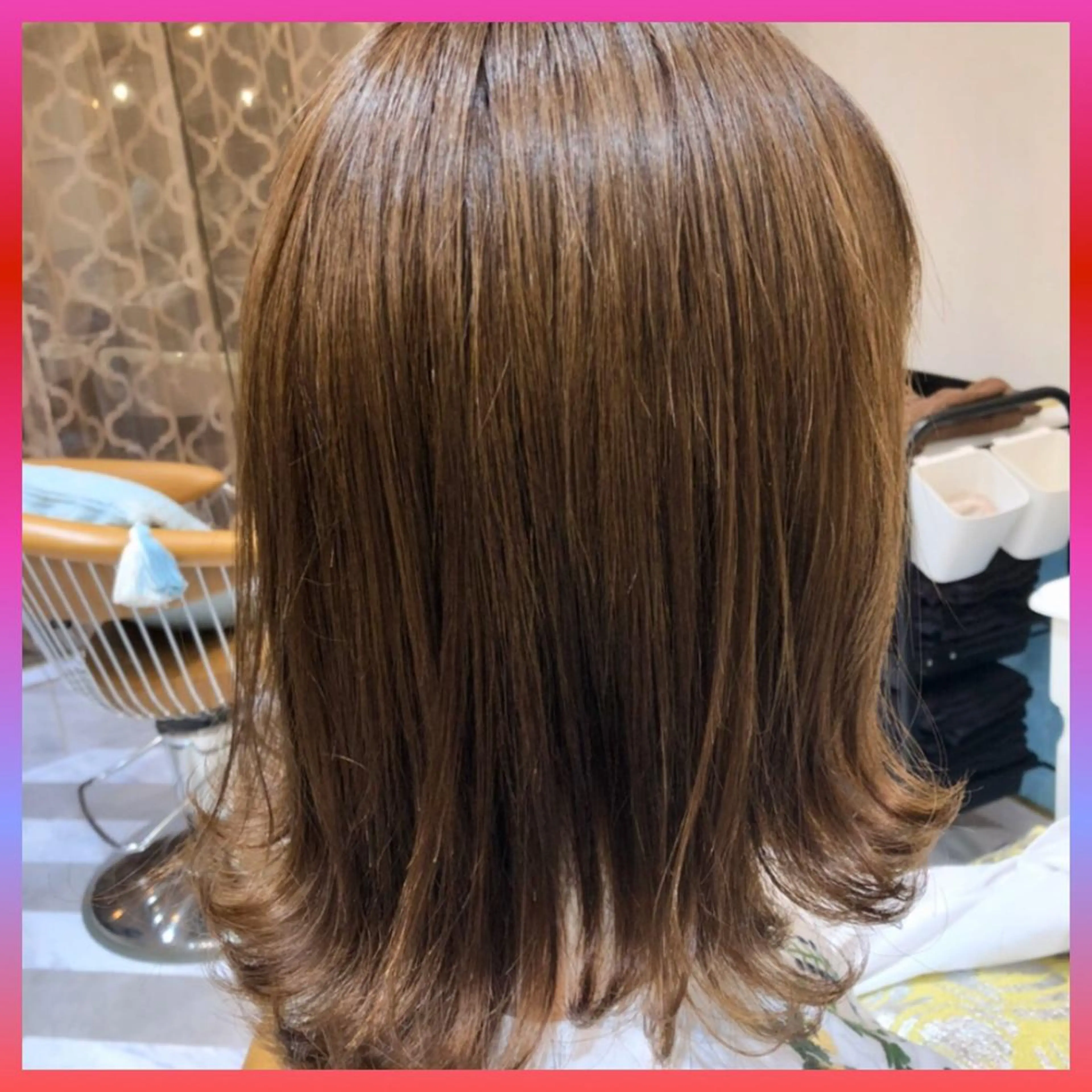 ミディアム 髪質改善縮毛矯正 リピートNo.1米倉のヘアスタイル